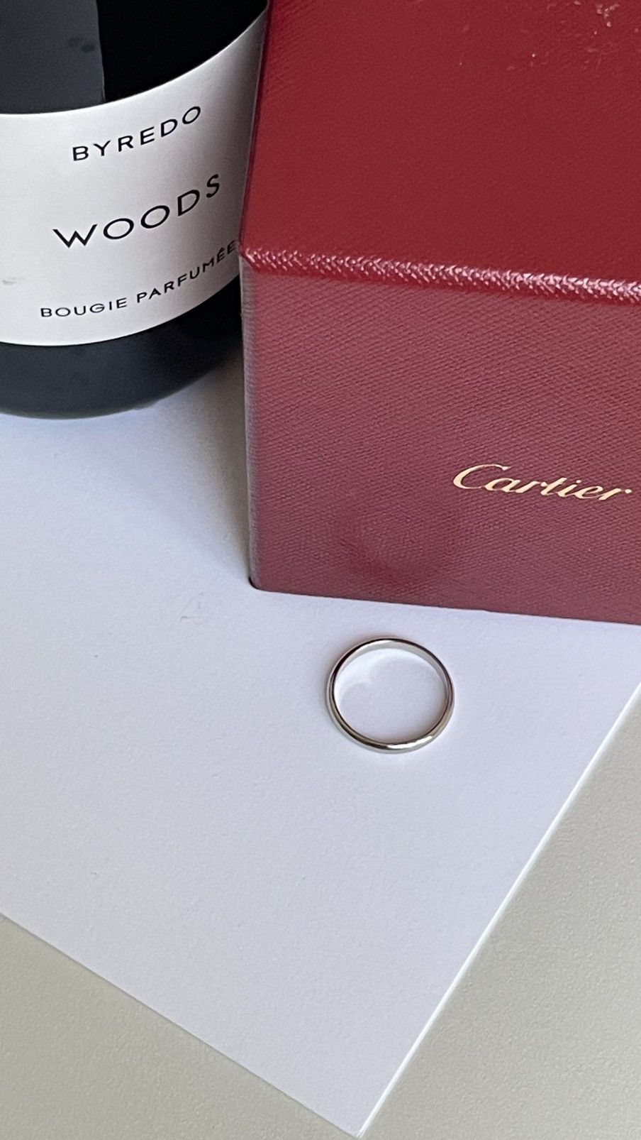 Cartier Cartier 1895 Wedding Band 2.5 mm Platinum 7.25 NEW $1190 Size ONE SIZE - 11 Thumbnail