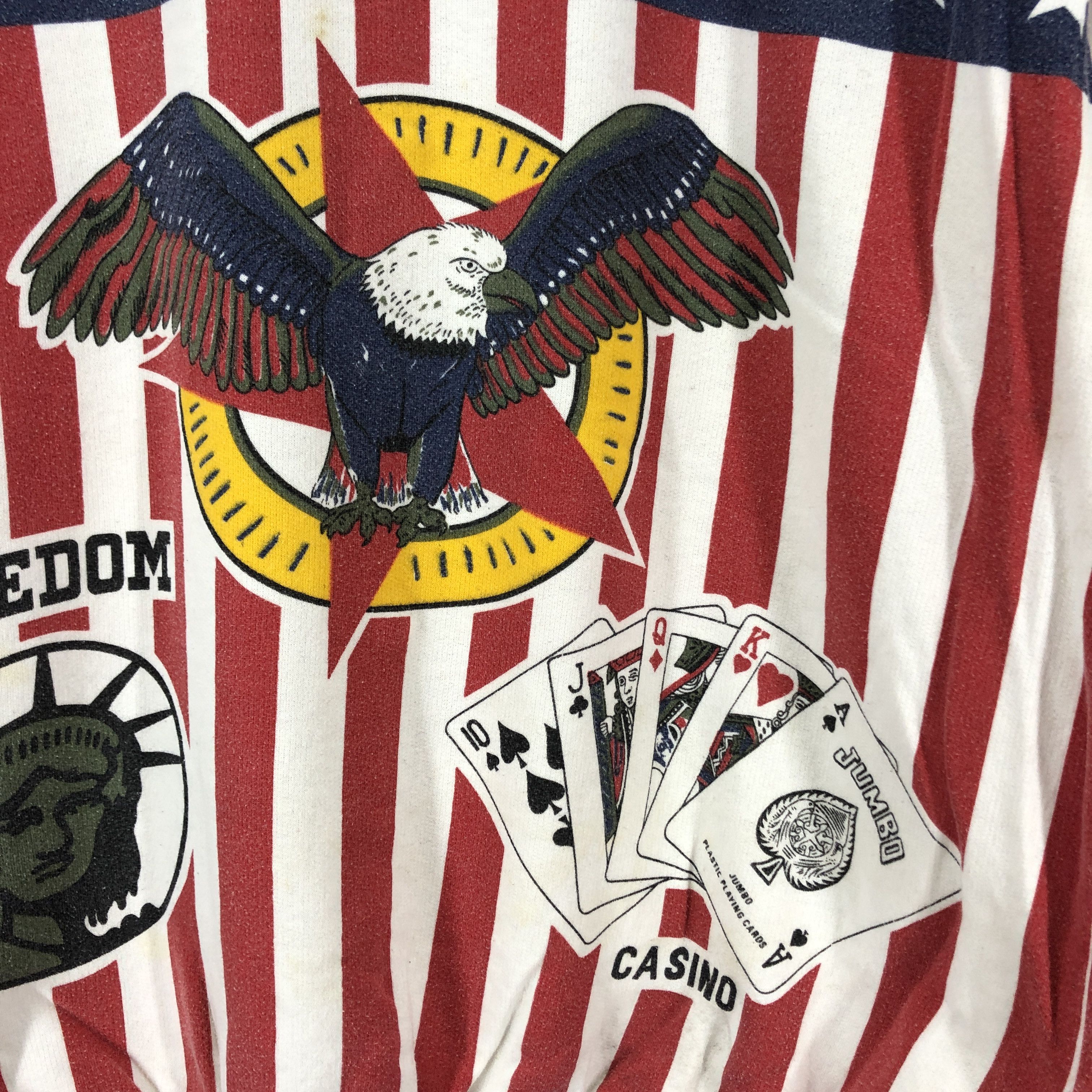 NFL 90s Vintage NFL Freedom USA Casino Sweatshirt #0883/AF Size US L / EU 52-54 / 3 - 4 Thumbnail