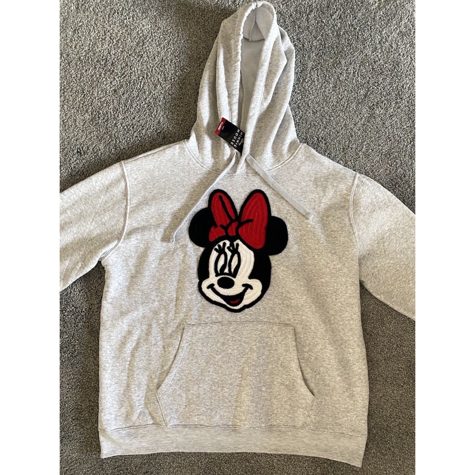 Disney Disney Grey Hoodie Minnie Mouse Big Print Size Womens XL NWT New Size XL / US 12-14 / IT 48-50 - 3 Thumbnail