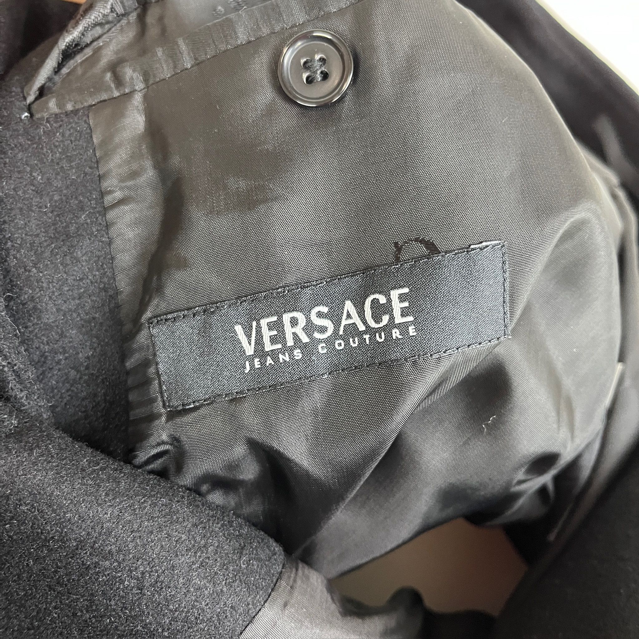 Versace Jeans Couture Cappotto Versace Jeans Couture Lana – 54 IT Size US L / EU 52-54 / 3 - 6 Thumbnail