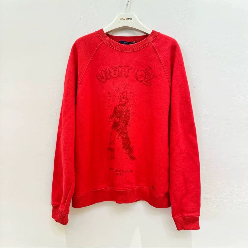 Louis Vuitton Red embroidered Wizard of Oz sweatshirt 2501-
