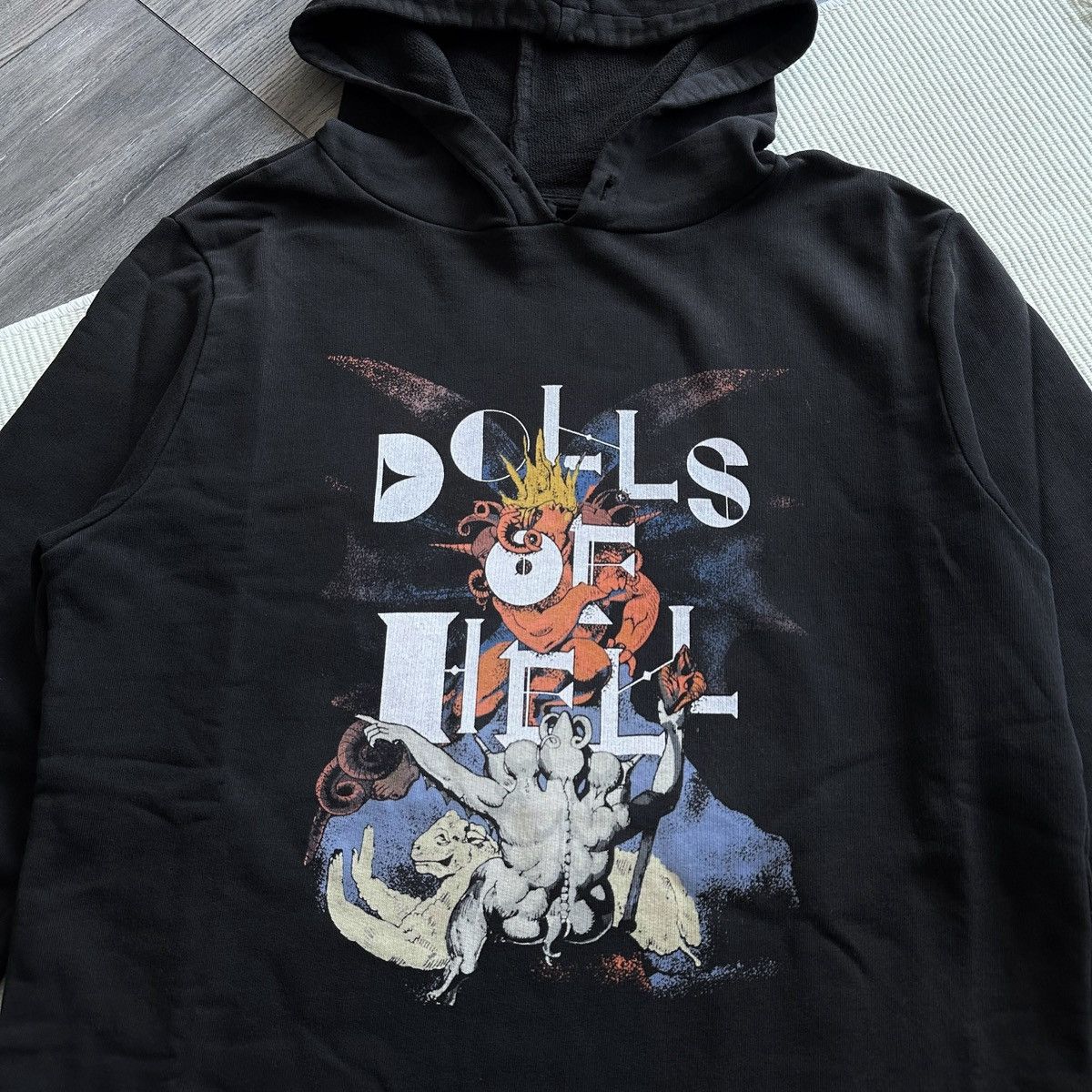 A.P.C. Rare A.P.C. Dolls of Hell Black Band Hoodie Size US L / EU 52-54 / 3 - 2 Thumbnail