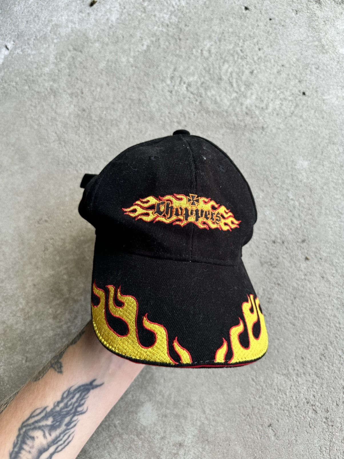 VINTAGE WESTCOAST CHOPPERS FLAMES HAT