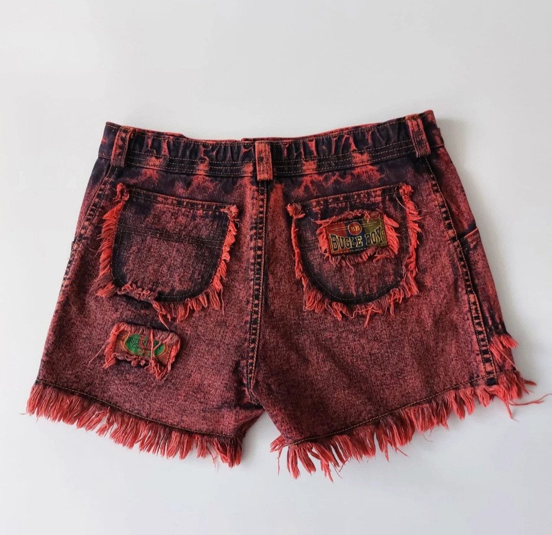 Bugle Boy Bugle Boy red acid wash shorts Size 28" / US 6 / IT 42 - 5 Thumbnail