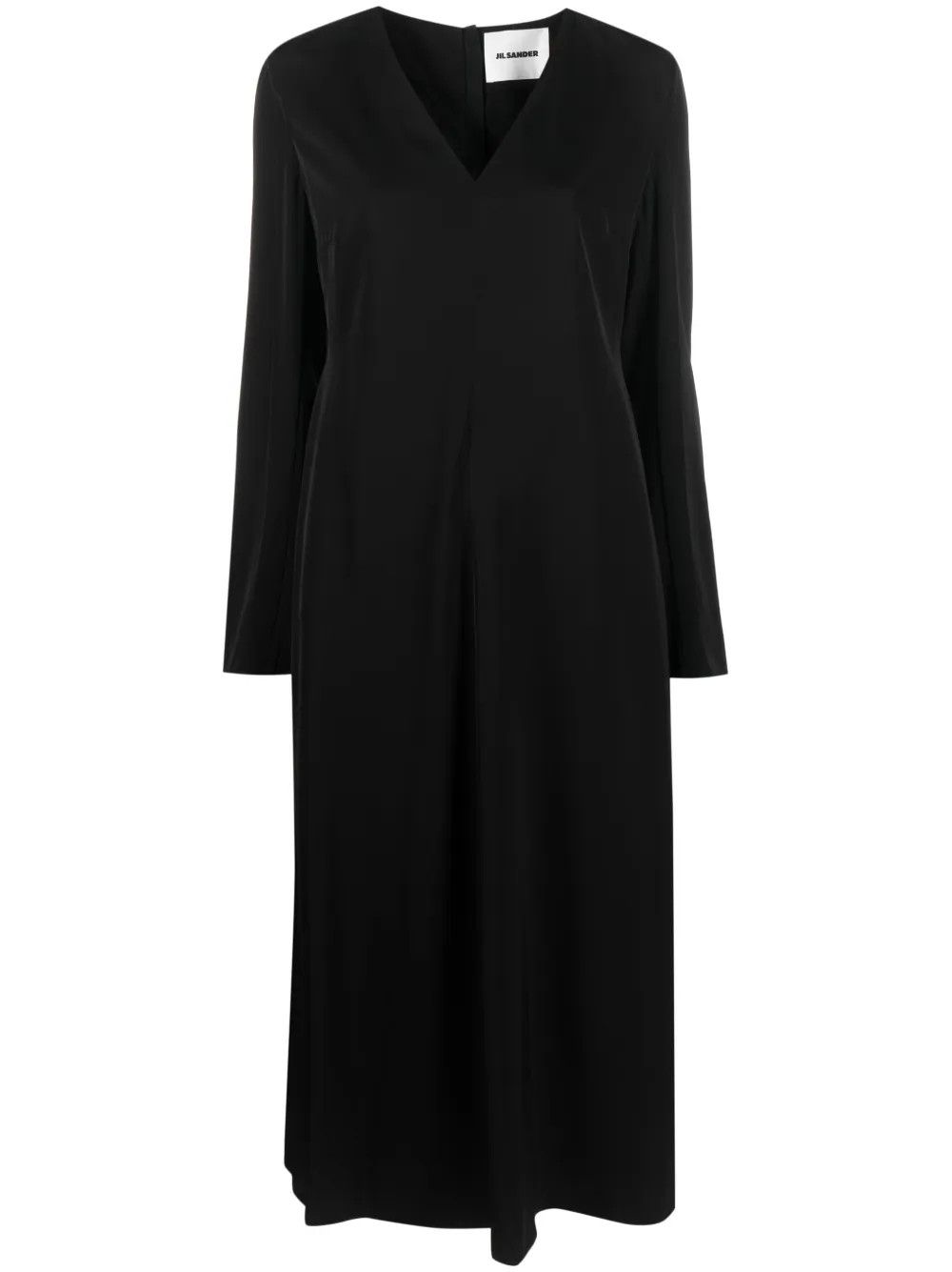 Jil Sander o1y0925 Midi Dress in Black Size XS / US 0-2 / IT 36-38 - 1 Thumbnail
