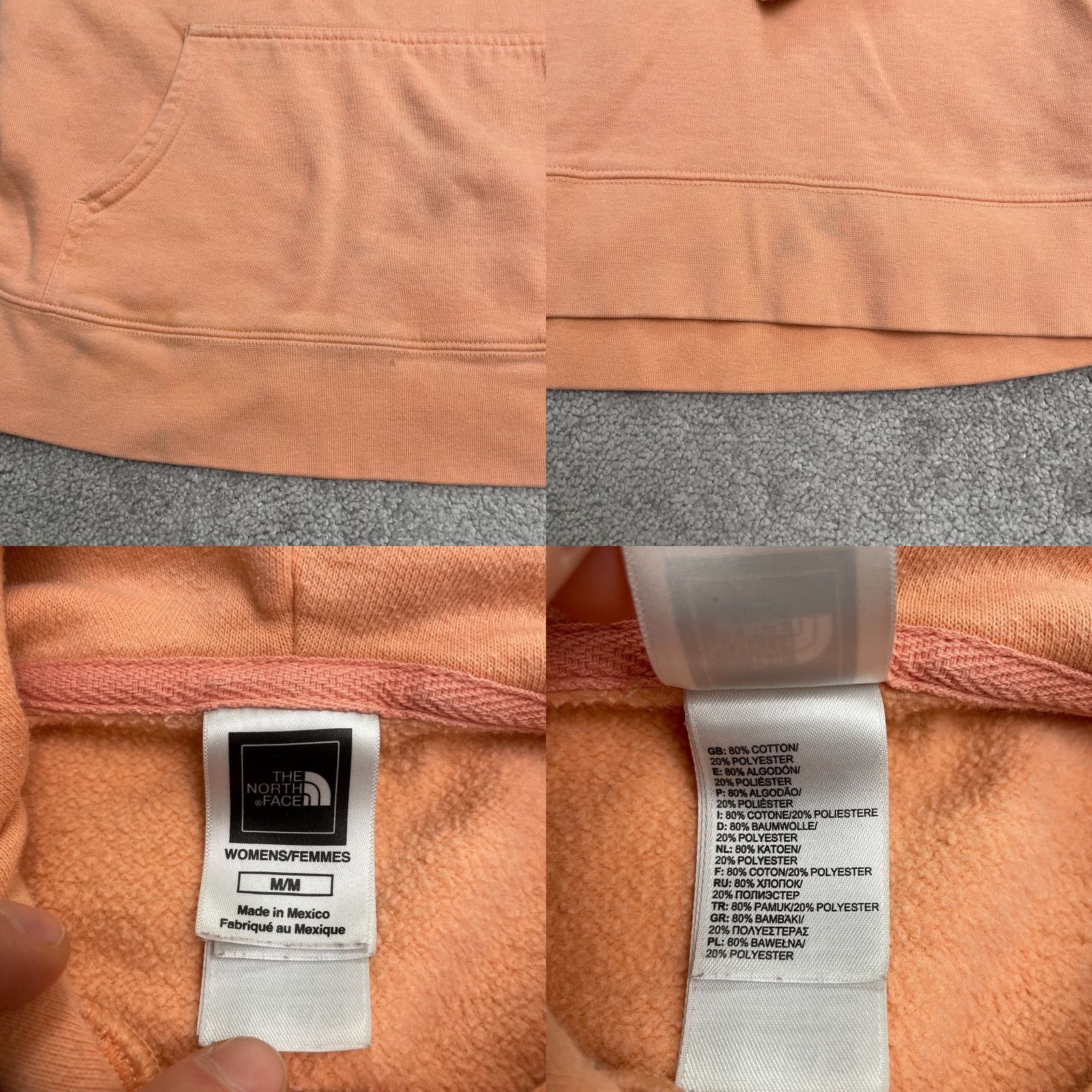The North Face The North Face Hoodie Womens M Orange Pullover Casual All Seasons Size M / US 6-8 / IT 42-44 - 8 Thumbnail