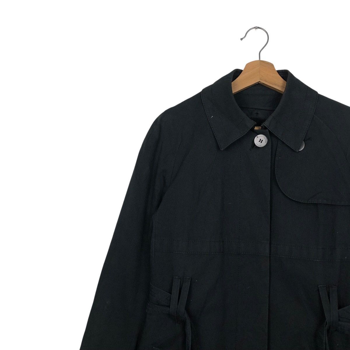 Aquascutum × Japanese Brand × Vintage 📌Rich Black- Long Jacket Trench Coat Aquascutum London Size US M / EU 48-50 / 2 - 9 Thumbnail
