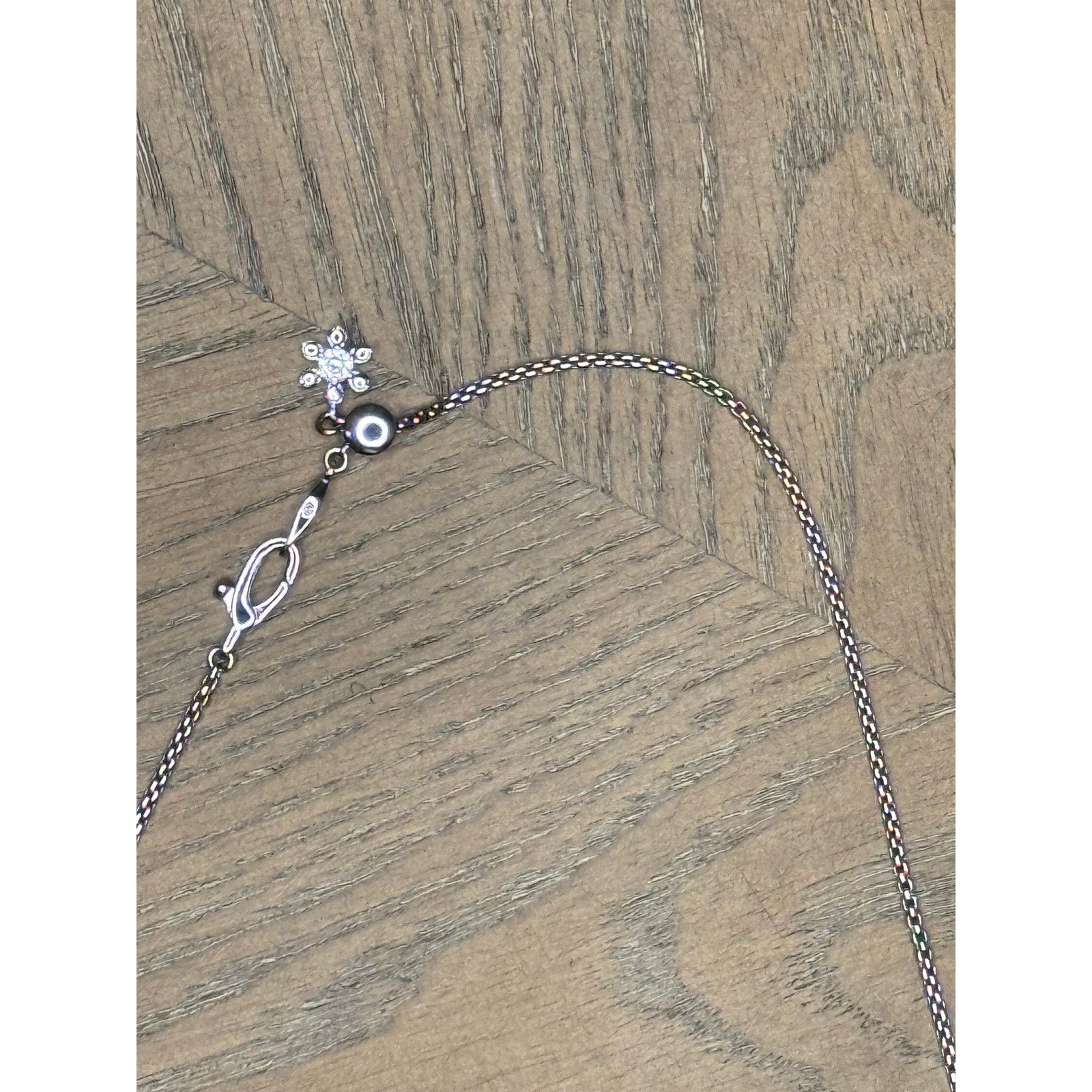 Other Eliot Danori Rhodium-Plated Flower Cubic Zirconia Necklace Size ONE SIZE - 8 Thumbnail