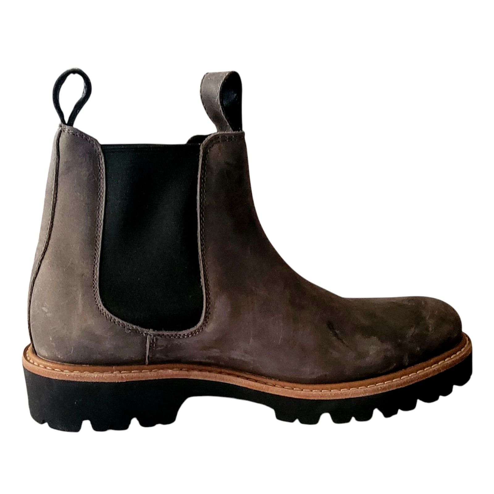 Nisolo Nisolo go to Chelsea Brown Gray Women Leather Boot Size 9.5 Size US 9.5 / IT 39.5 - 2 Thumbnail