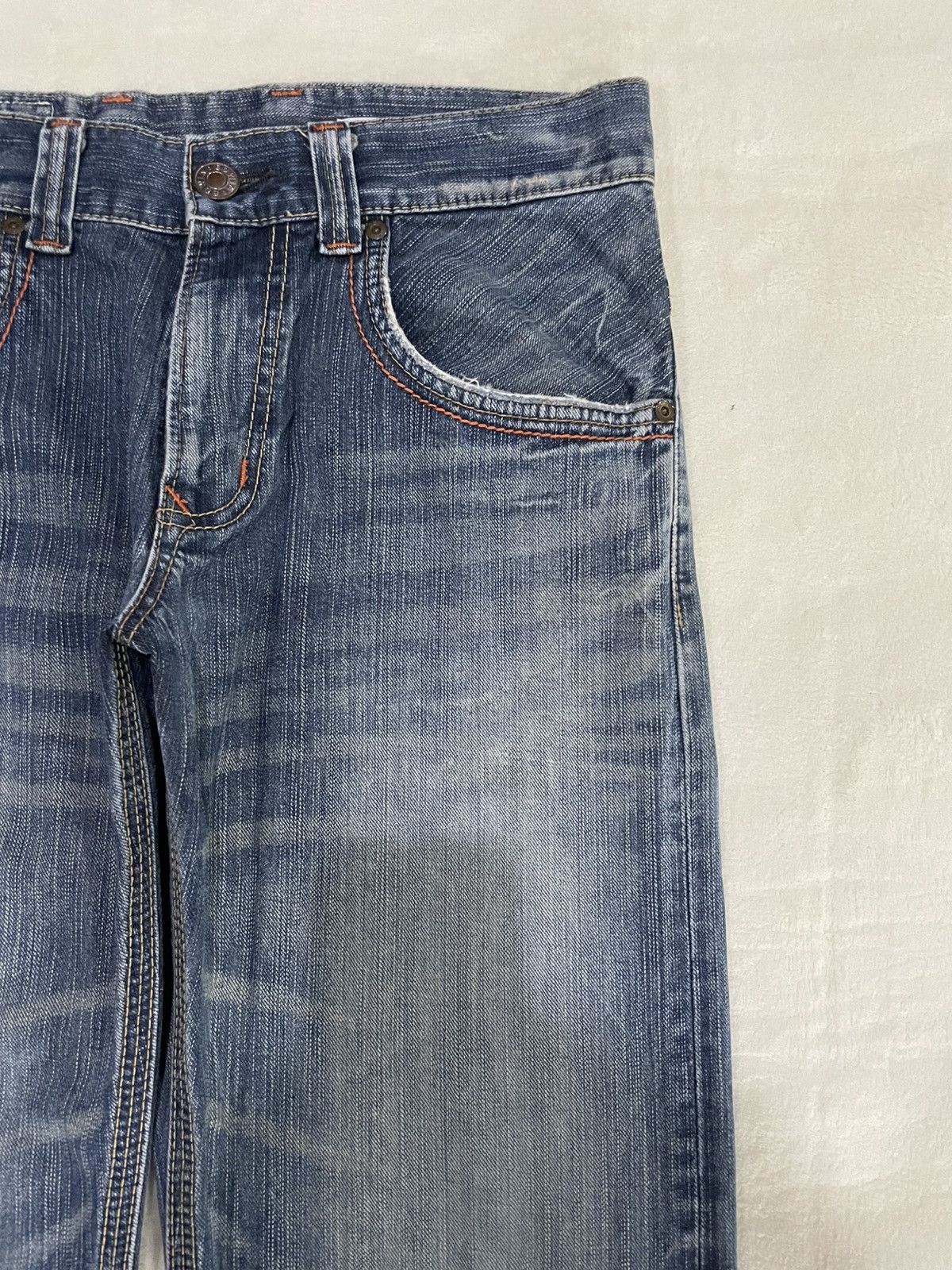 Edwin Vintage Edwin Faded Distress Denim Jeans Size US 33 - 4 Thumbnail