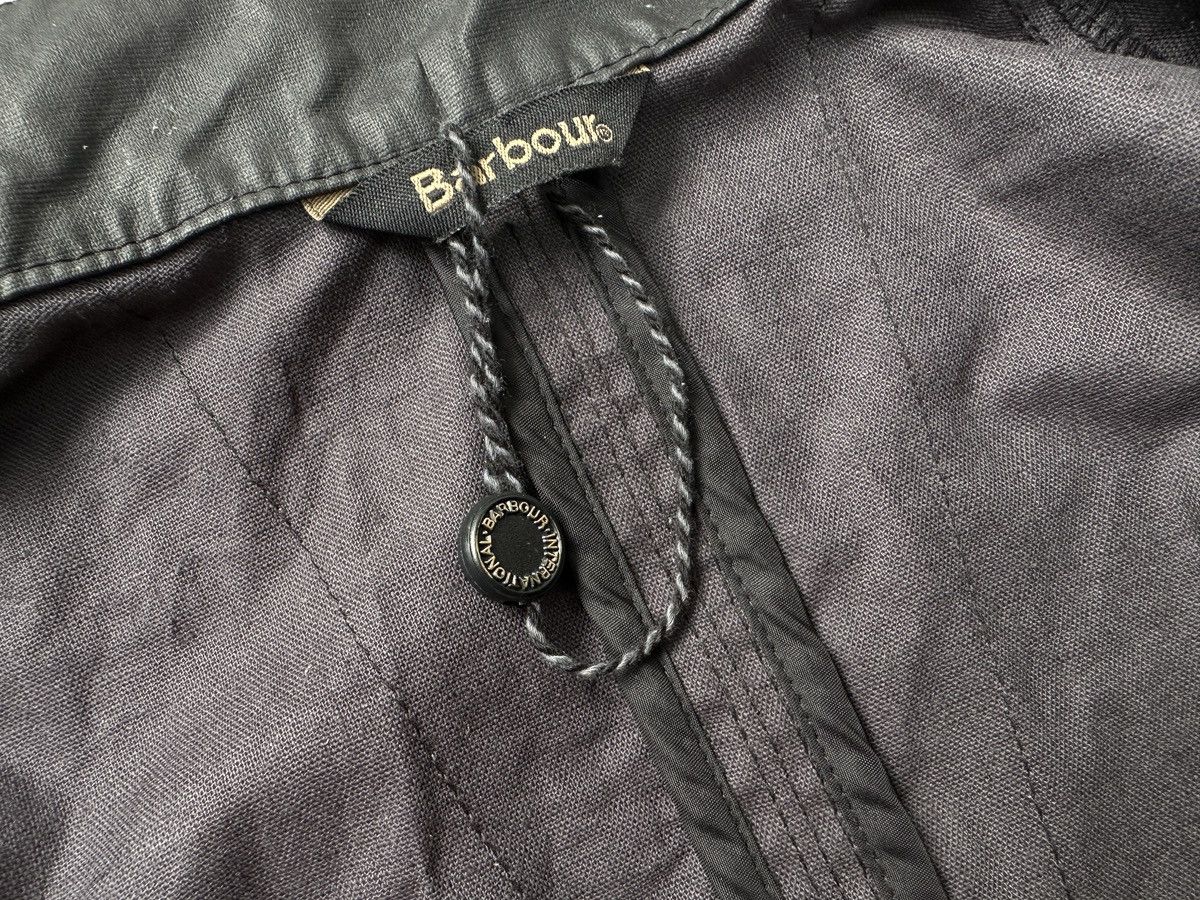 Barbour BARBOUR INTERNATIONAL Bearings Linen Cotton Biker Jacket Size S / US 4 / IT 40 - 11 Thumbnail
