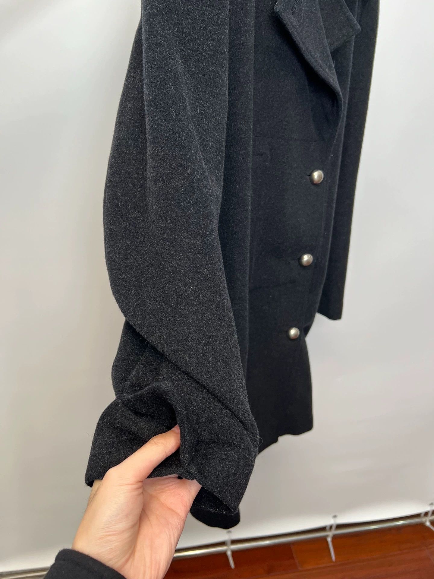 Yohji Yamamoto Yohji Yamamoto YS Wool Blend Button-Down Coat Size L / US 10 / IT 46 - 5 Thumbnail