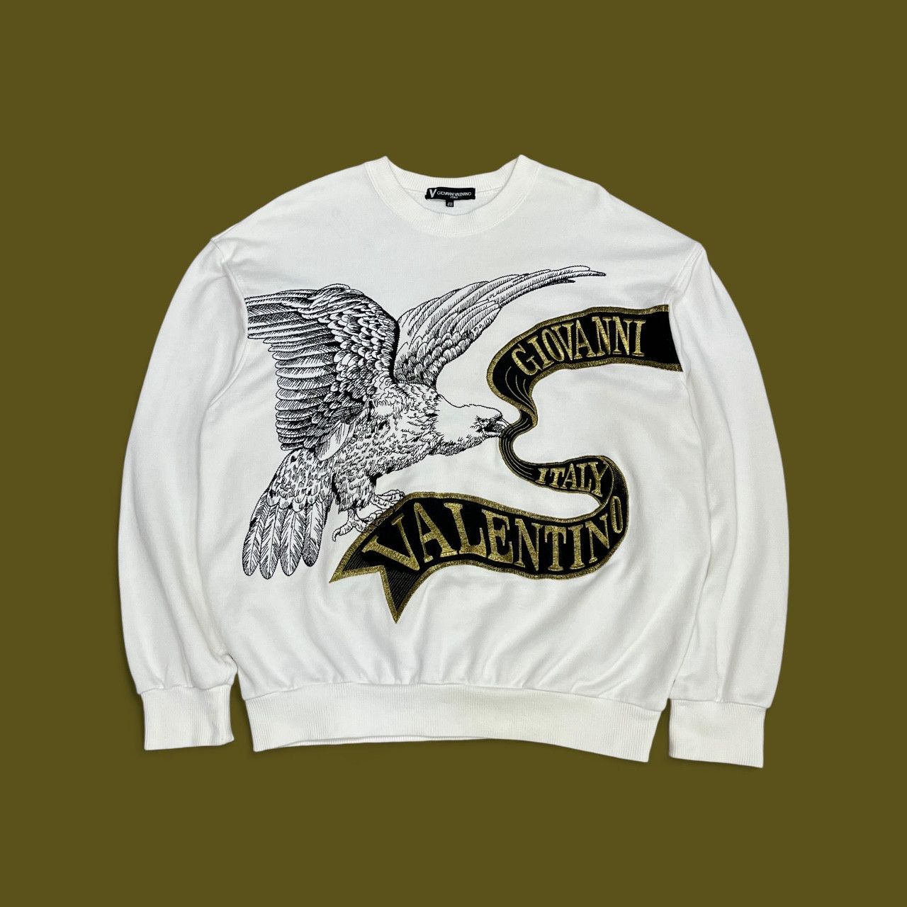 Giovanni Valentino 🦅 Vintage Giovanni Valentino Italy Eagle Embroidery Sweater Size US M / EU 48-50 / 2 - 2 Thumbnail