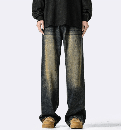 Japanese Brand × Jean Vintage distressed washed American straight casual jeans Size US 32 / EU 48 - 1 Thumbnail