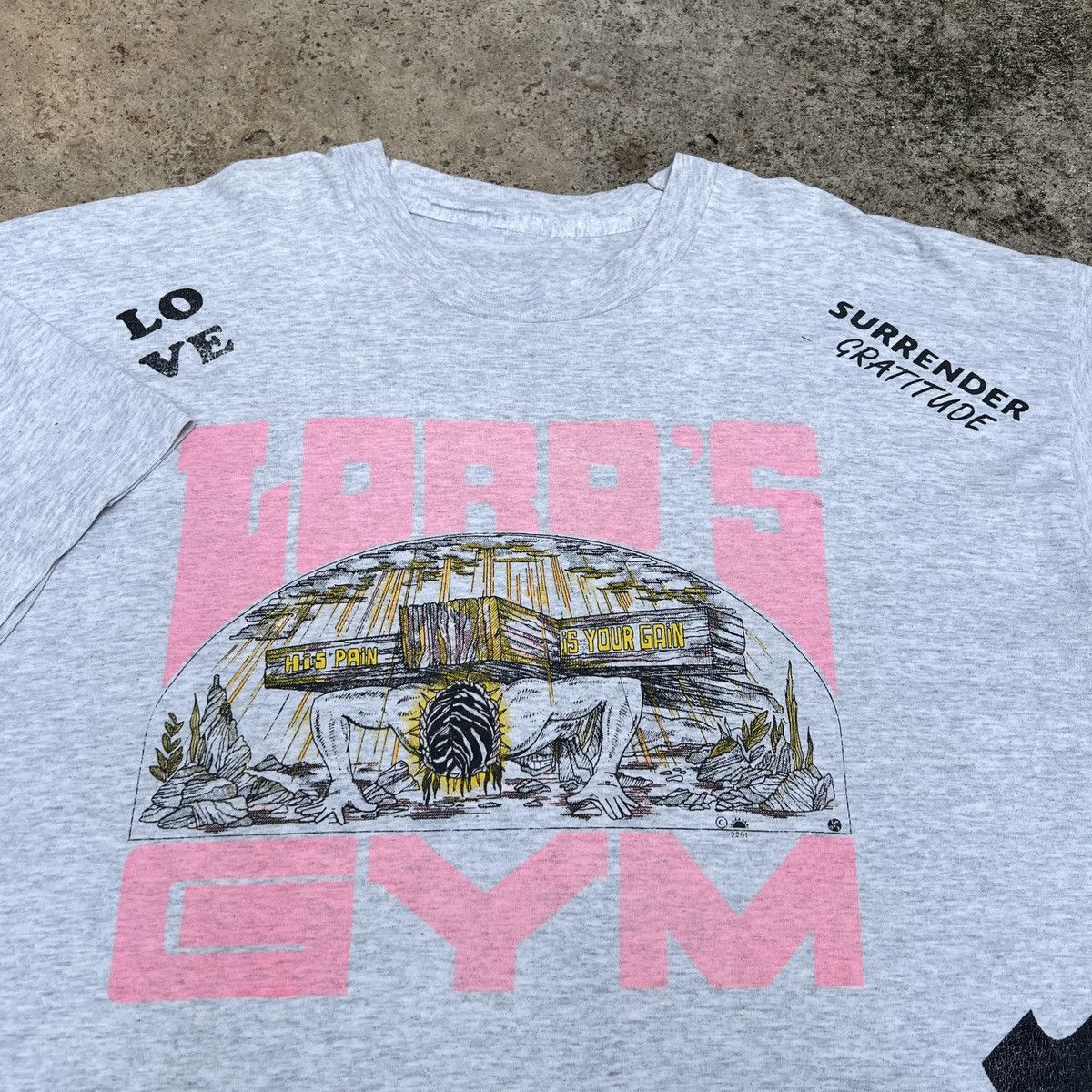 Vintage Vintage 90s Lord’s Gym God Jesus Bible Holy Tee 2XL Size US XXL / EU 58 / 5 - 6 Thumbnail