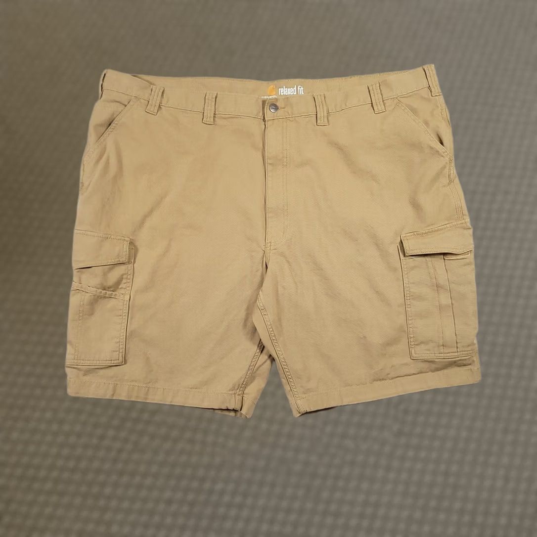 Carhartt Carhartt Men's 52 Rugged Flex Relaxed Fit Cargo Work Shorts Khaki Beige Big & Tall Size US 36 / EU 52 - 1 Thumbnail