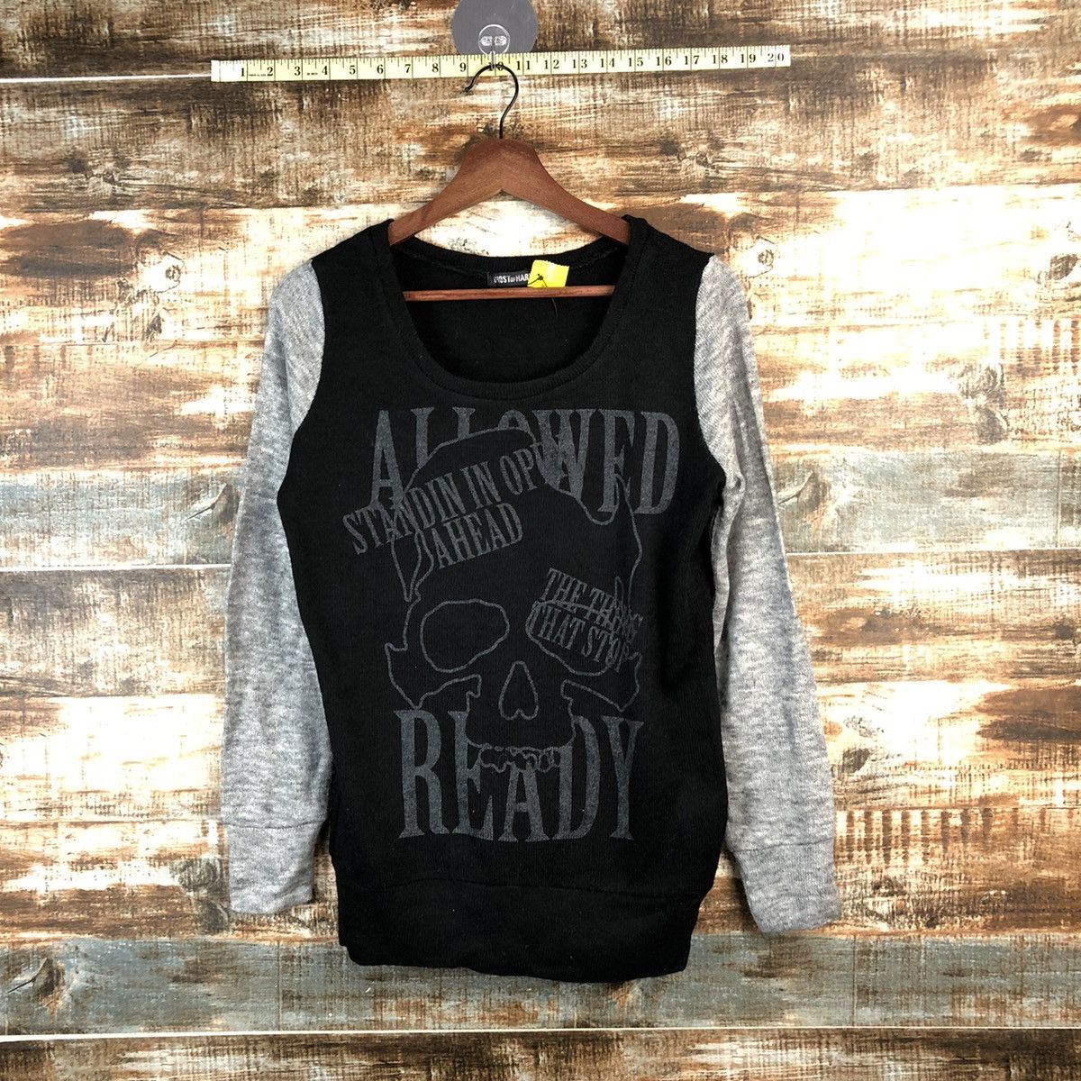 Ghost of Harlem DL Ghost Of Harlem Skull punk Black Knitwear #C566 Size S / US 4 / IT 40 - 1 Thumbnail