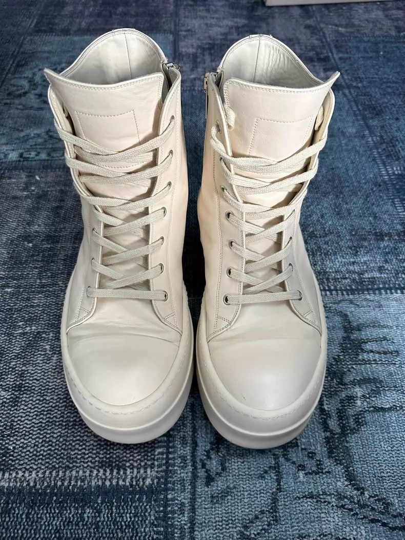 Rick Owens Rick Owens Main Line Pure White Platform Big Converse shoe Size US 10 / EU 43 - 5 Thumbnail