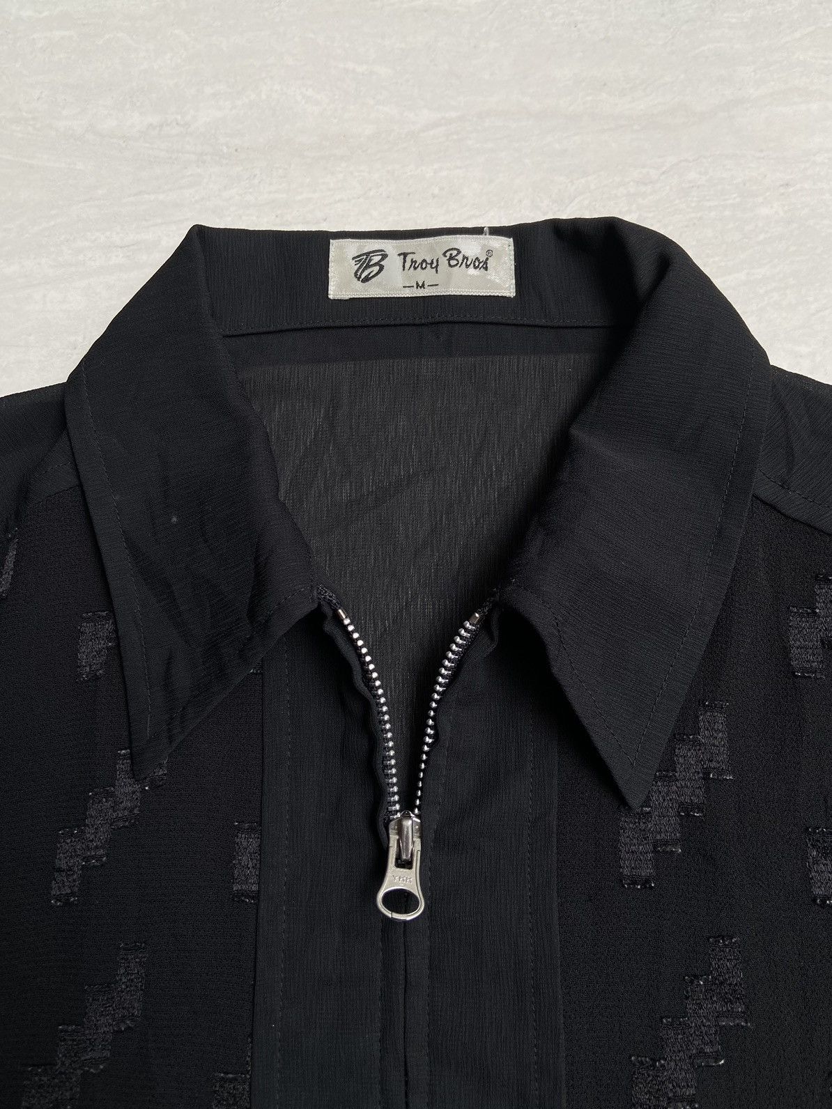 Designer × Japanese Brand TROY BROS Black Zip Shirt Size US M / EU 48-50 / 2 - 5 Thumbnail