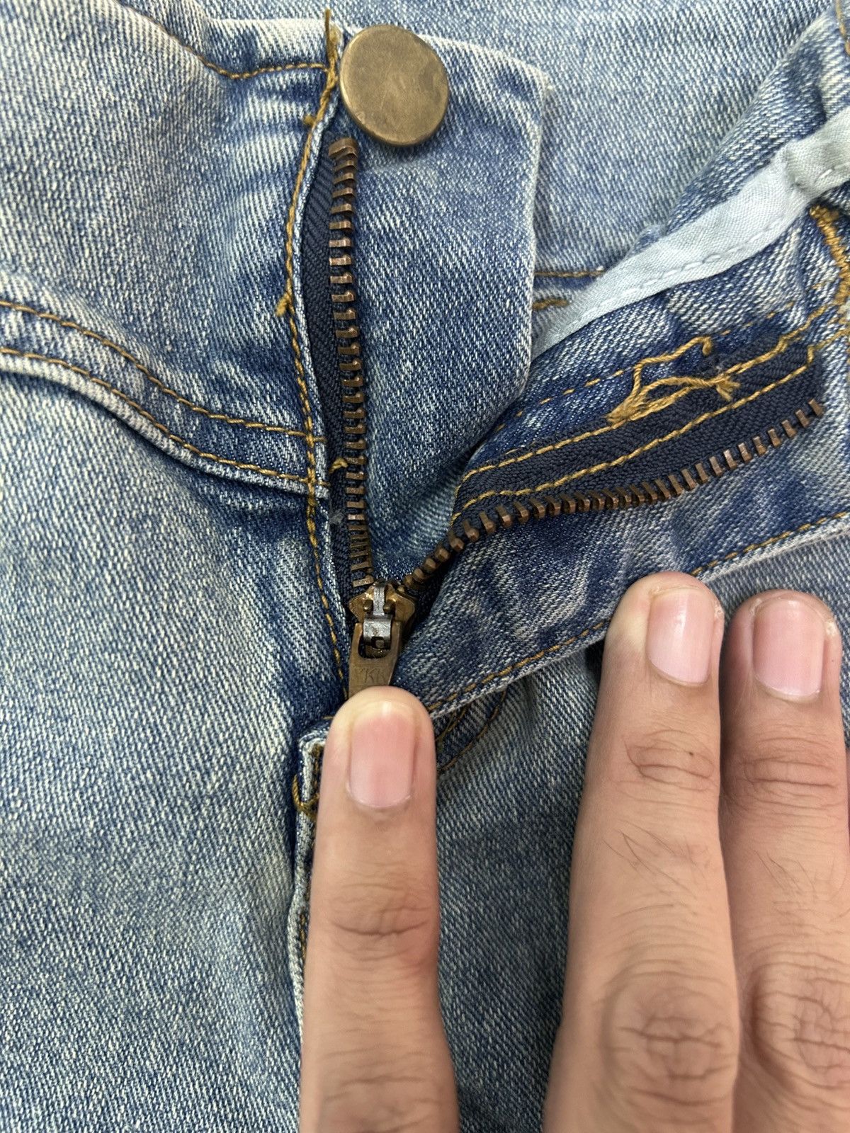 Japanese Brand × Vintage 💥 Vintage Japanese Punk Style Boot Cut Jeans Size 28" / US 6 / IT 42 - 19 Thumbnail