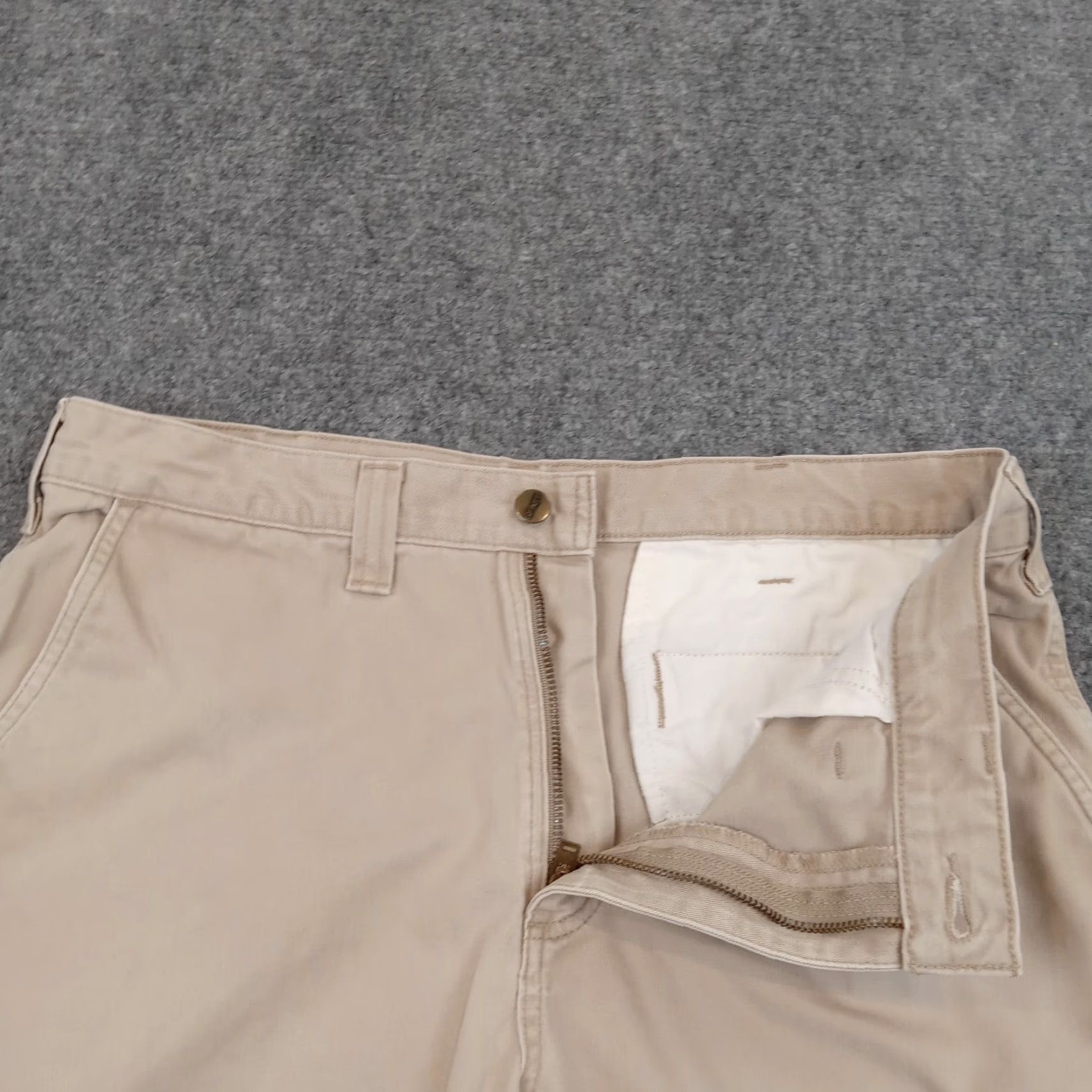 Carhartt Carhartt Workwear Pants Beige Straight Leg Regular Fit 36x32 Cotton Mens Size US 36 / EU 52 - 7 Thumbnail