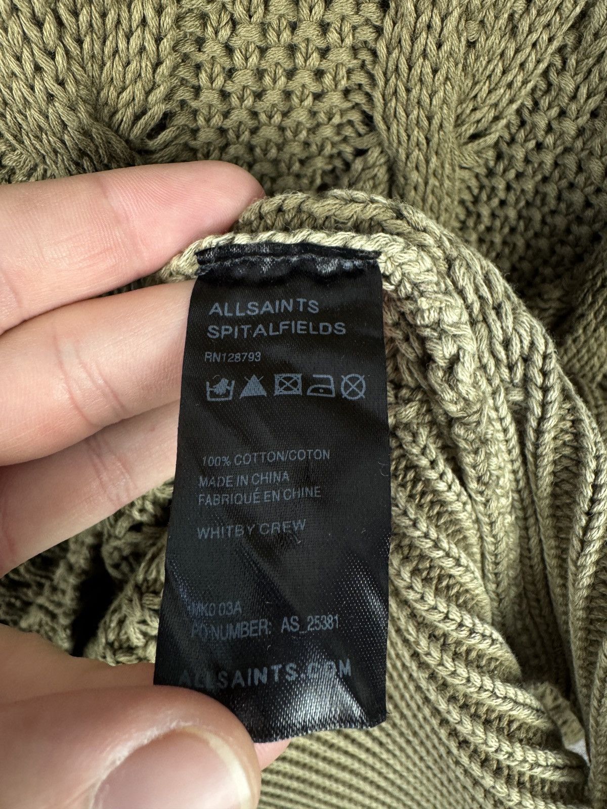 Allsaints Allsaints Spitalfields Whitby Crewneck Sweater Knit Cotton Size US XL / EU 56 / 4 - 9 Thumbnail