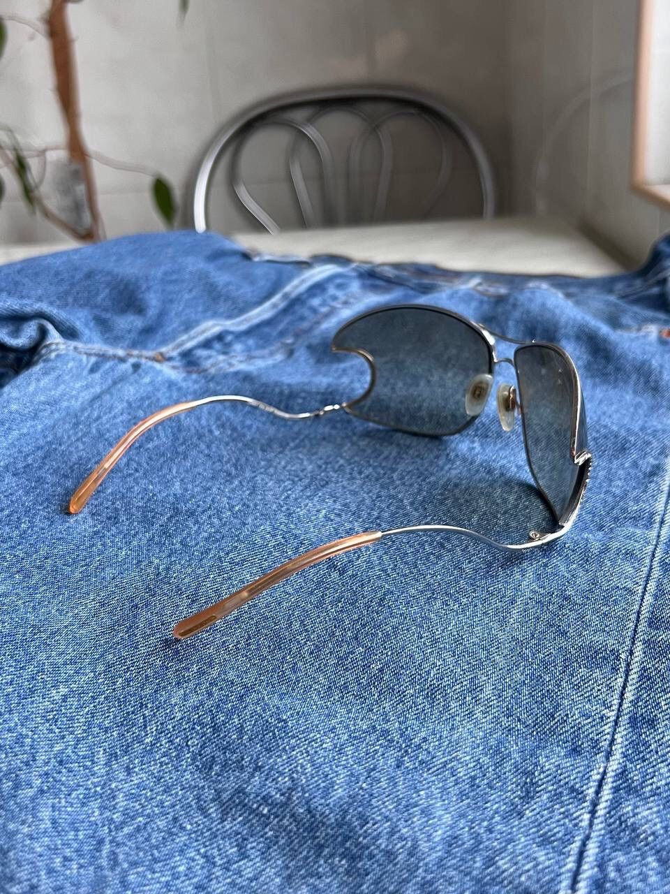 Designer × Vintage Celine Dion Futuristic Frame Vintage Sunglasses Eyewear's 00 Size ONE SIZE - 3 Thumbnail