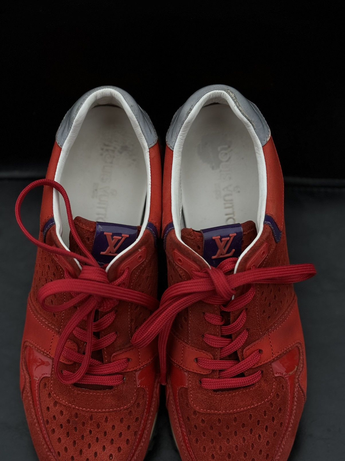 Louis Vuitton Louis Vuitton red suede trainers sneakers Size US 8 / IT 38 - 7 Thumbnail
