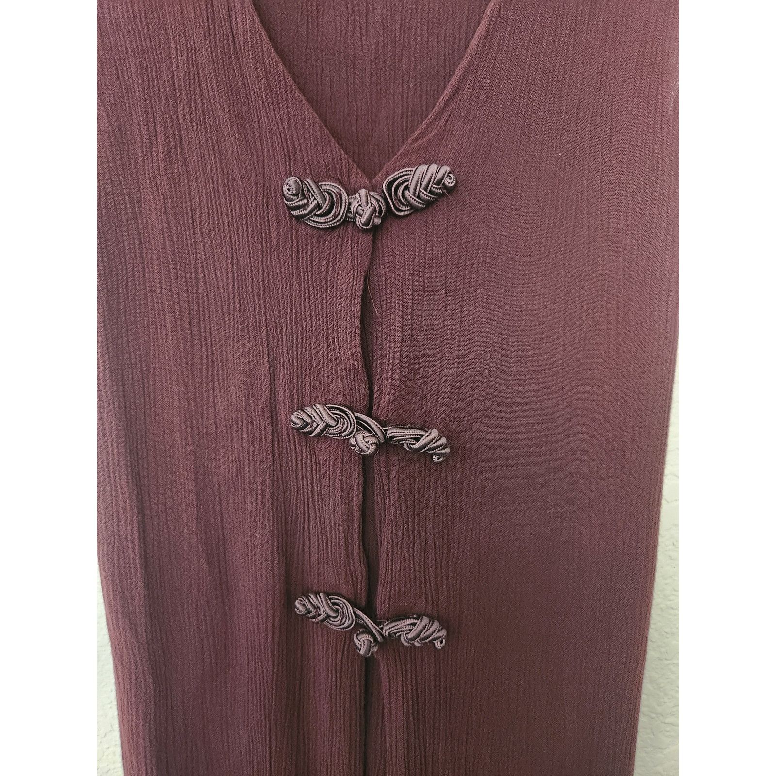 & Other Stories Vintage Rampage Womens Plum Low Cut Blouse-S/M Size S / US 4 / IT 40 - 4 Thumbnail