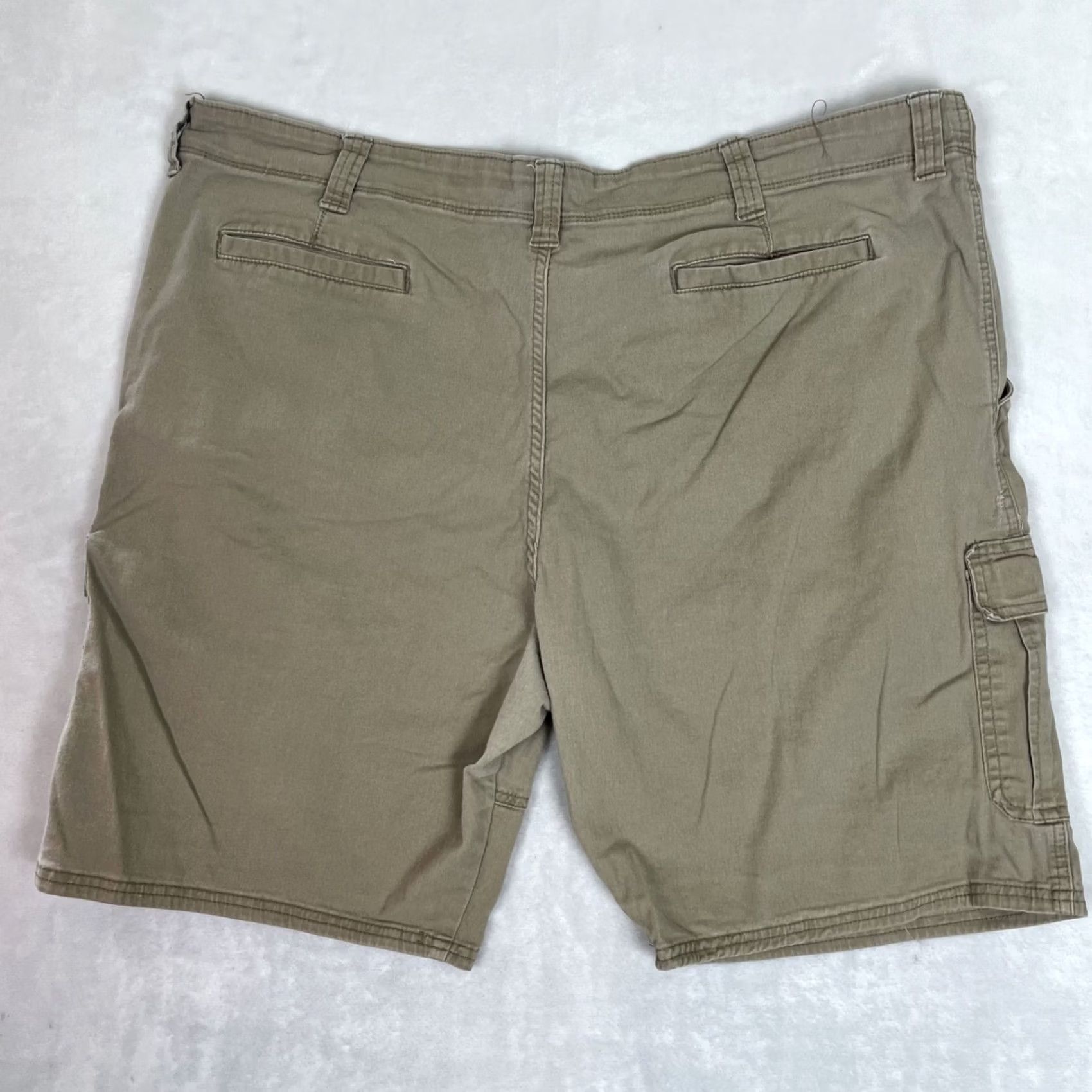 Wrangler VINTAGE Wrangler Shorts Mens 44 Khaki Brown Cargo Stretch 10 Inseam Utility Y2K Size US 44 / EU 60 - 6 Thumbnail