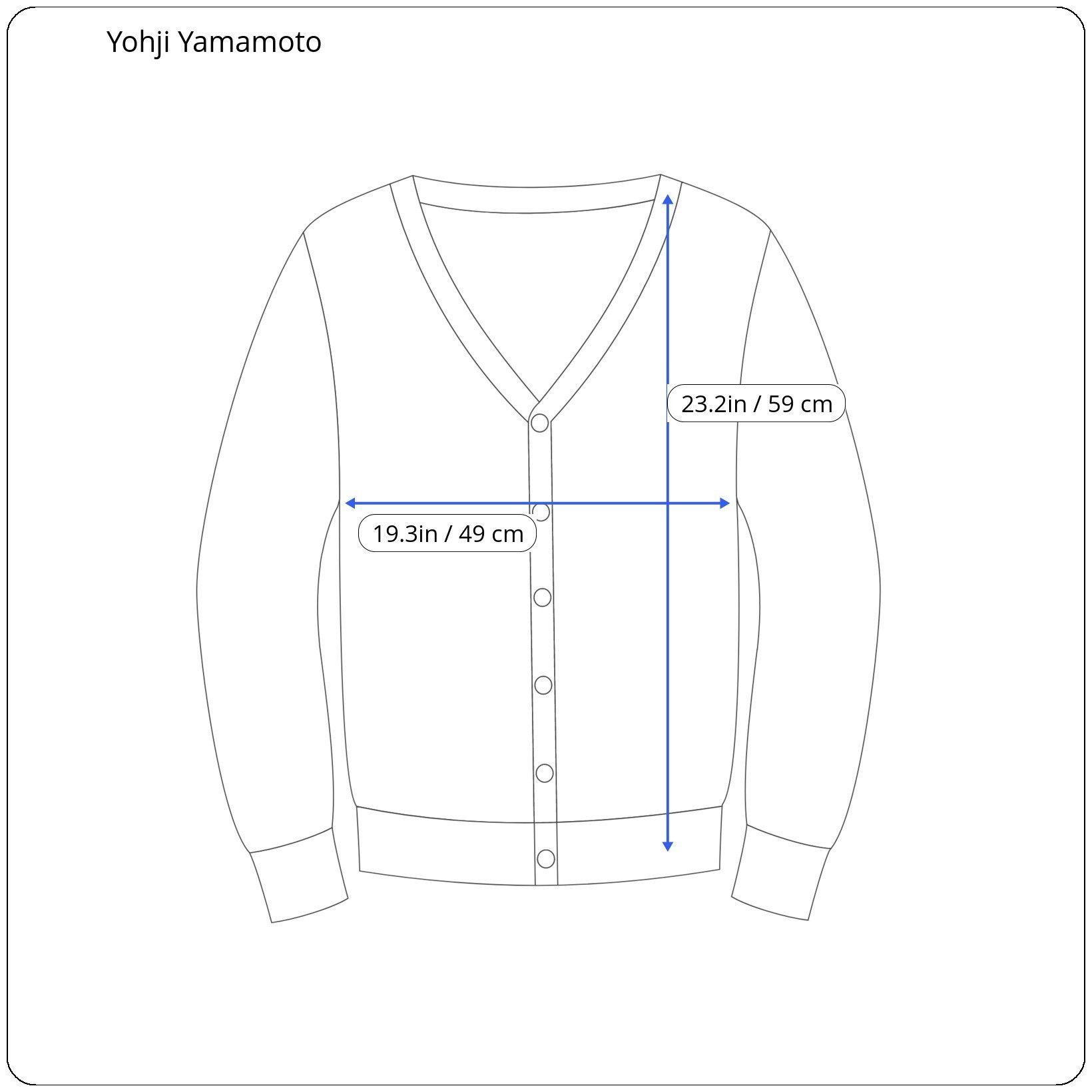 Yohji Yamamoto ⚡️QUICK SALE⚡️Yohji Yamamoto + Noir Boat Neck Button Up Top Size M / US 6-8 / IT 42-44 - 5 Thumbnail