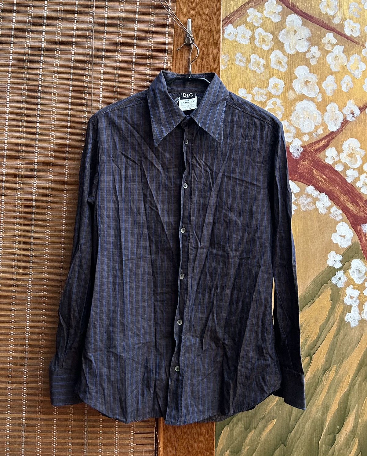 Dolce & Gabbana × Vintage Vintage Dolce & Gabbana Plaid Long Sleeve Shirt Size US M / EU 48-50 / 2 - 1 Thumbnail