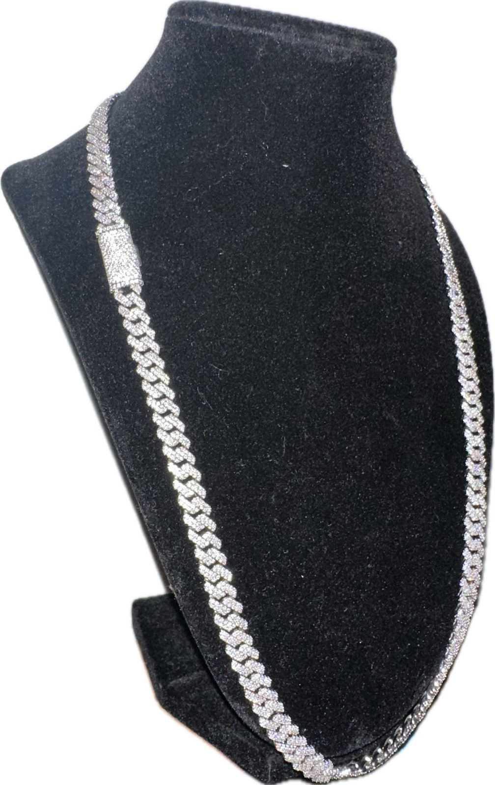 Other 925 stirling silver cuban link chain VVS1-D diaminds Size ONE SIZE - 4 Thumbnail