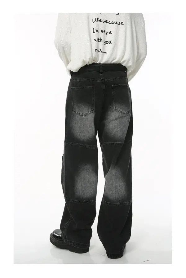 Japanese Brand VIBE Washed loose vintage punk cargo jeans Size US 32 / EU 48 - 3 Thumbnail