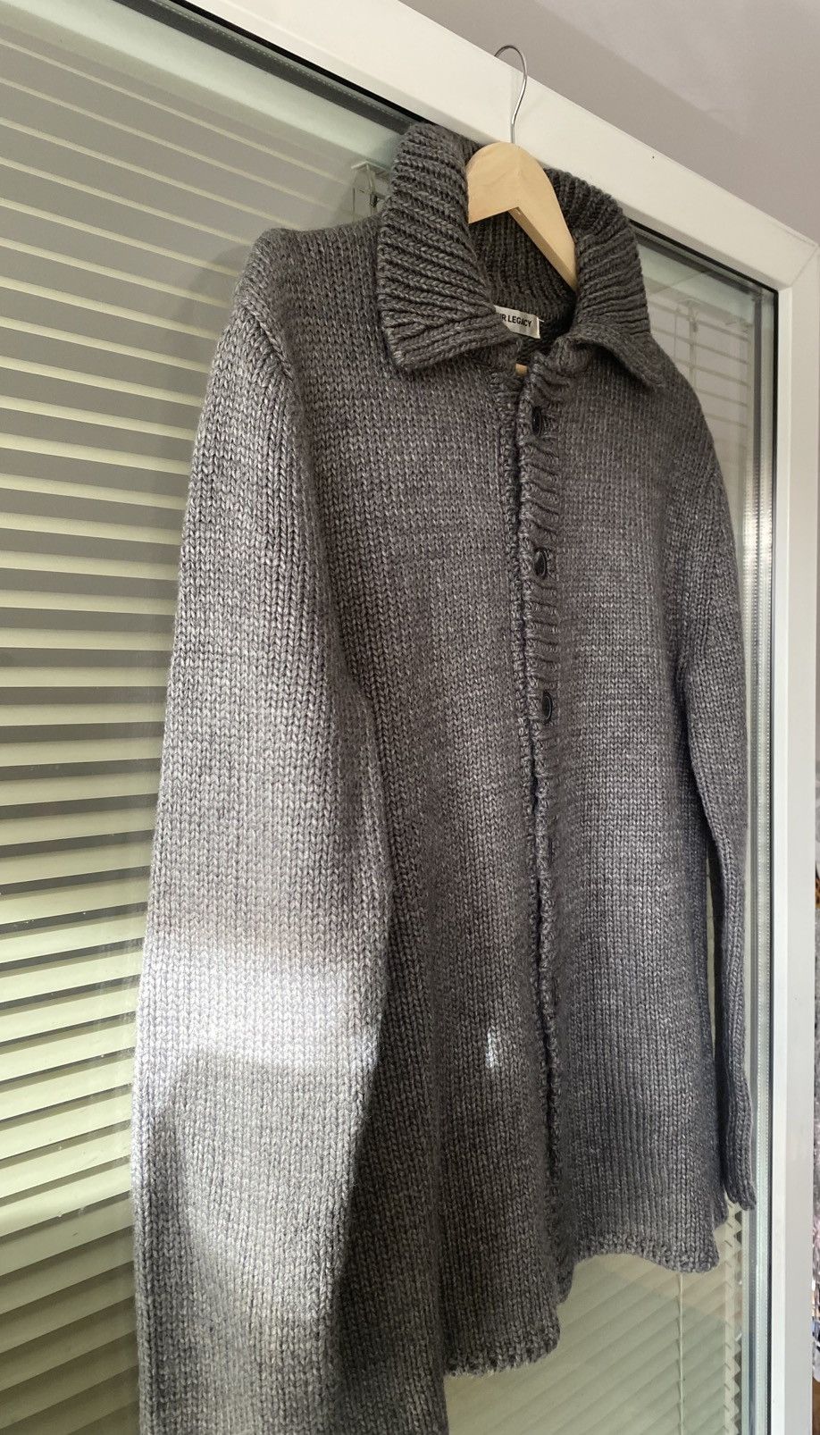 Our Legacy Our Legacy Funky Grey Acrylic Cardigan Size US XL / EU 56 / 4 - 6 Thumbnail