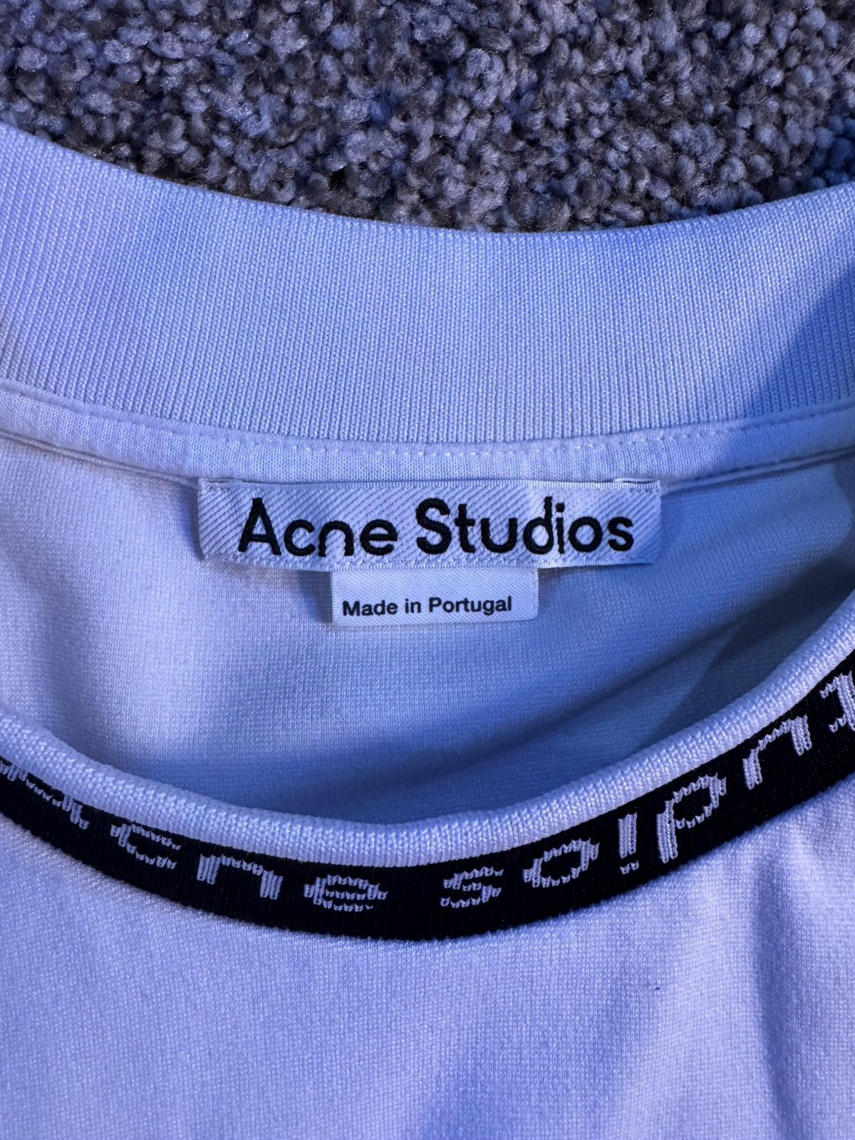 Acne Studios Acne Studios Logo Binding Short Sleeve T-Shirt White Size US XL / EU 56 / 4 - 4 Thumbnail