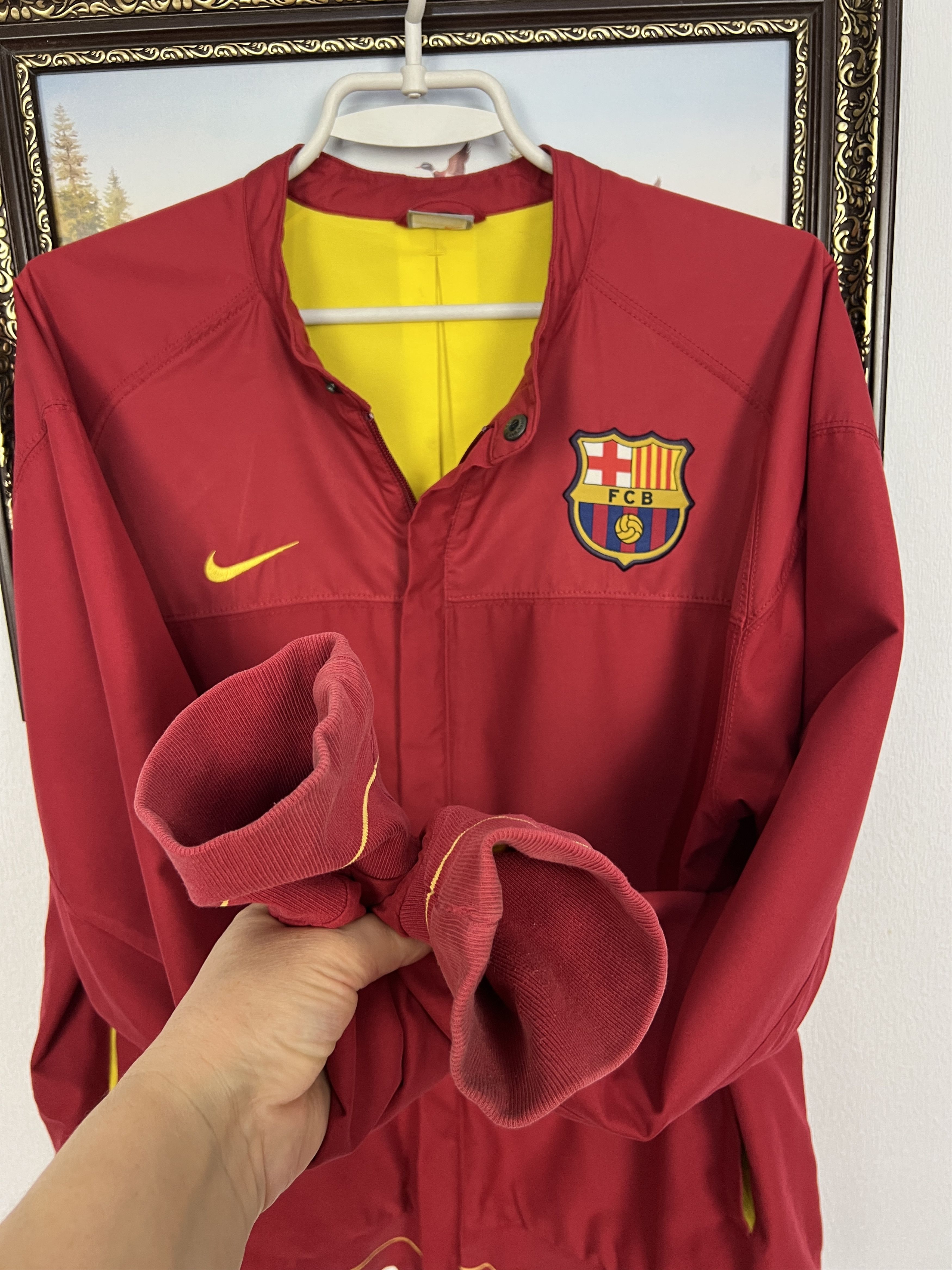 Nike Vintage Nike FC Barcelona Football Jacket Soccer Bomber Zip Size US M / EU 48-50 / 2 - 6 Thumbnail