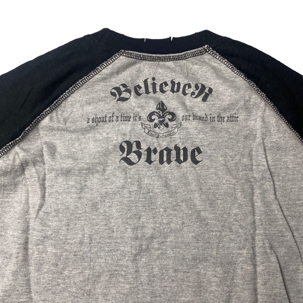 If Six Was Nine 2000's In The Attic Pierced Skull Raglan Size US S / EU 44-46 / 1 - 5 Thumbnail