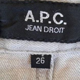 A.P.C. A.P.C. Jean Droit Mid Rise Straight Leg 5 Pocket Jeans Gray Size 26" / US 2 / IT 38 - 3 Thumbnail