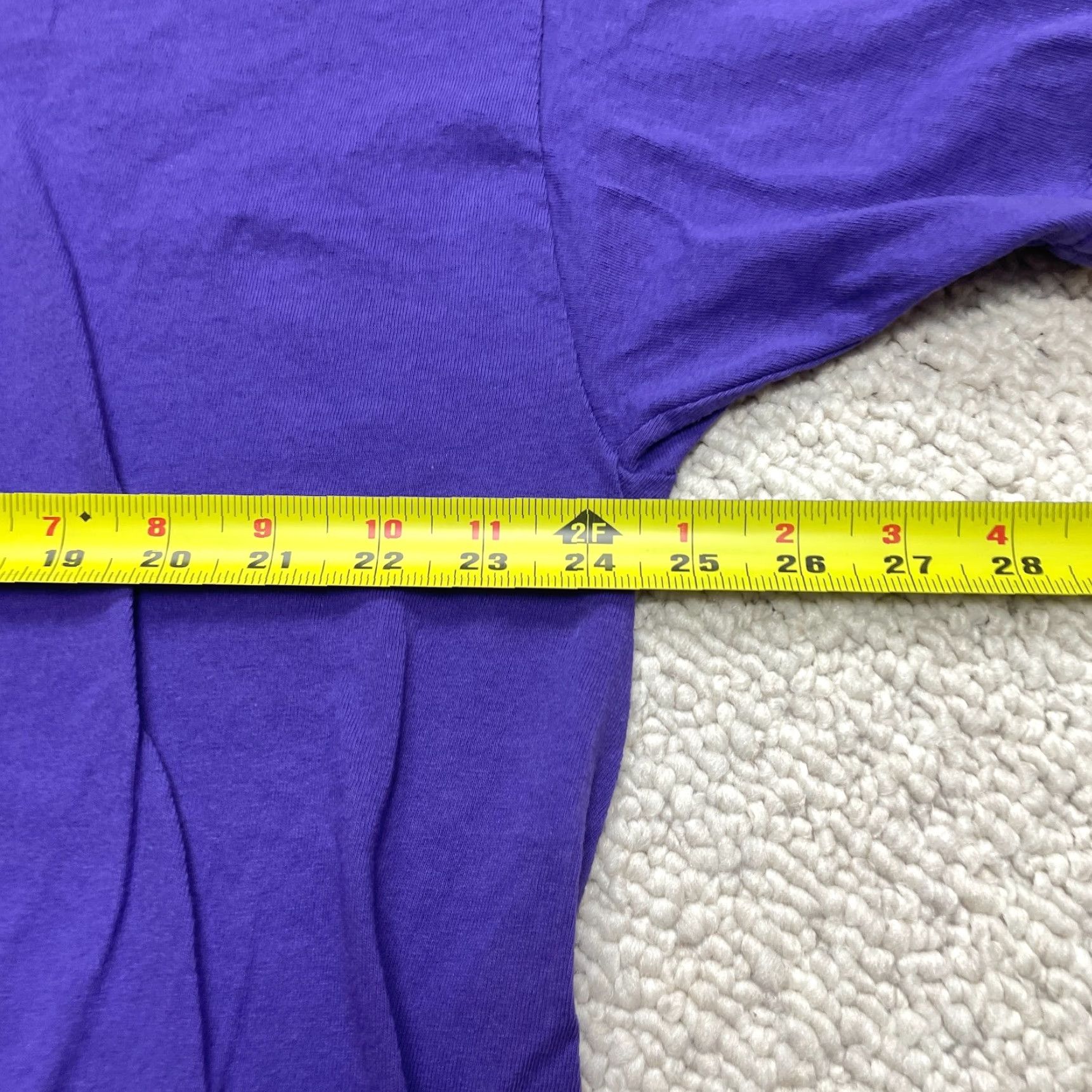 Port & Company Port & Company Core Cotton Shirt Adult 2XL 2XL Purple Short Sleeve Crew Neck Solid Mens Classic Cotton T-Shirt Size US XXL / EU 58 / 5 - 6 Thumbnail