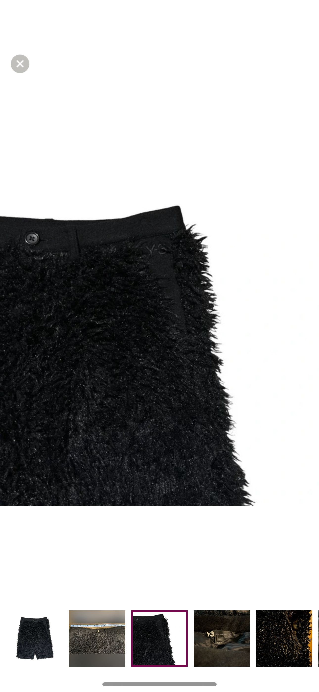 Y-3 Y-3 Archive - Fuzzy Shorts • runway collection Size 30" / US 8 / IT 44 - 7 Thumbnail