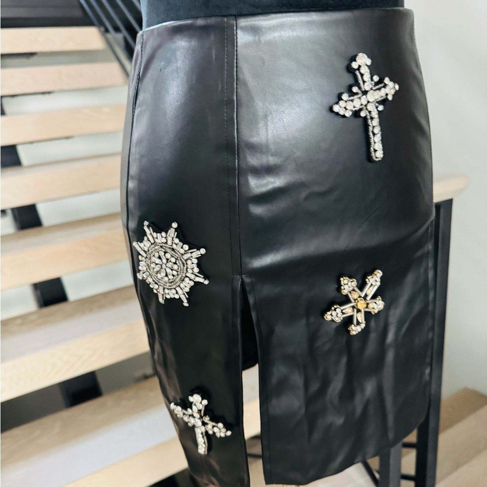 Other New Y2K Black Embellished 2 piece set skirt size XS Size S / US 4 / IT 40 - 11 Thumbnail