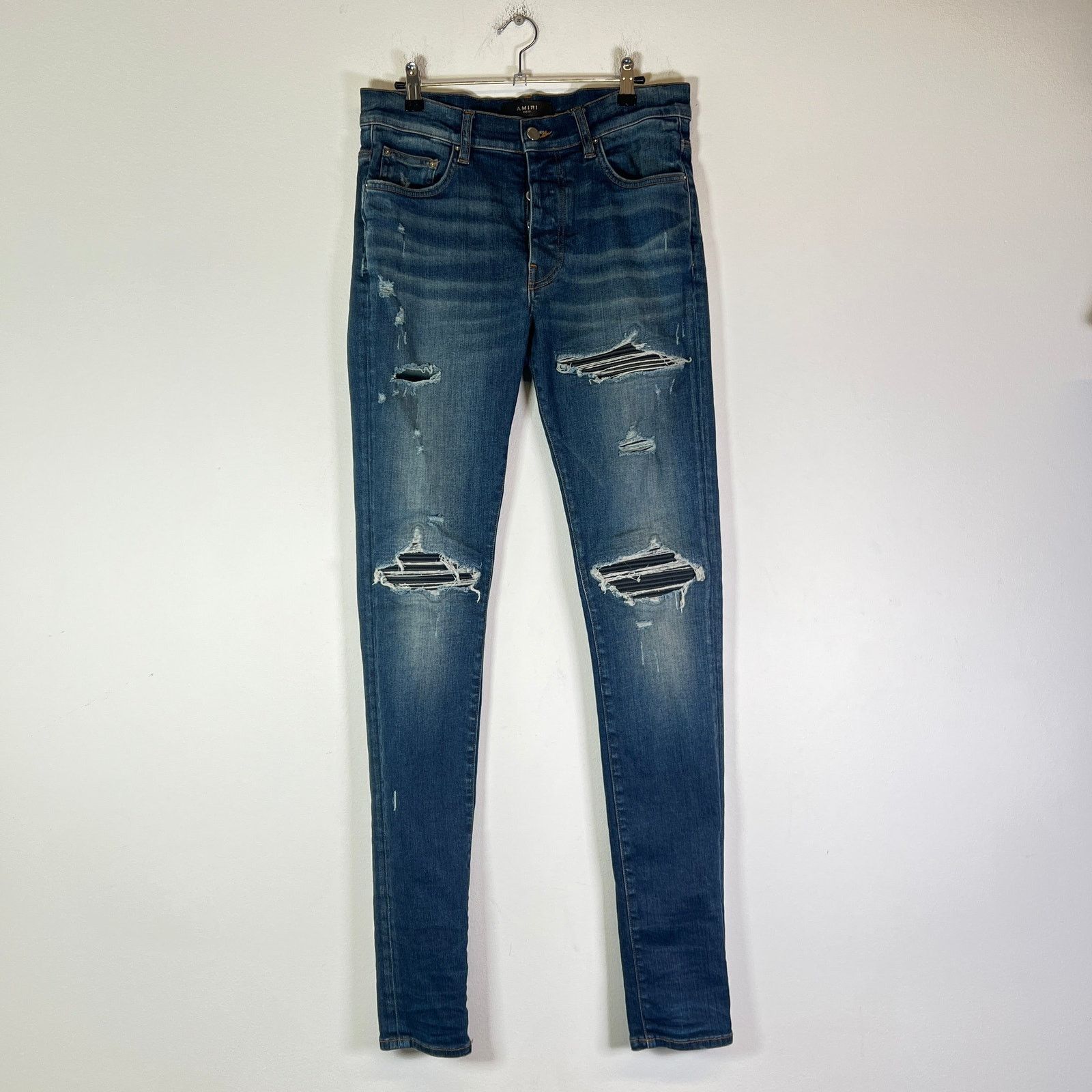 Amiri Black & Blue mx 1 amiri jeans, size 32 with tag | Grailed