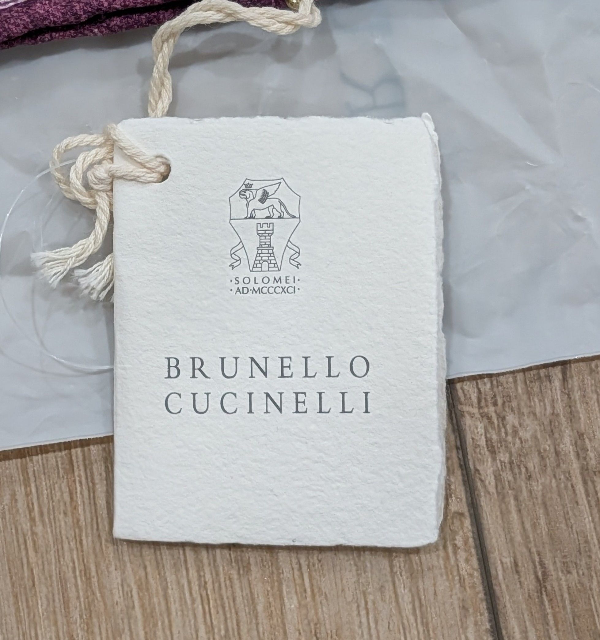 Brunello Cucinelli BRUNELLO CUCINELLl Geometric Silk Pocket Square Purple Size ONE SIZE - 3 Thumbnail