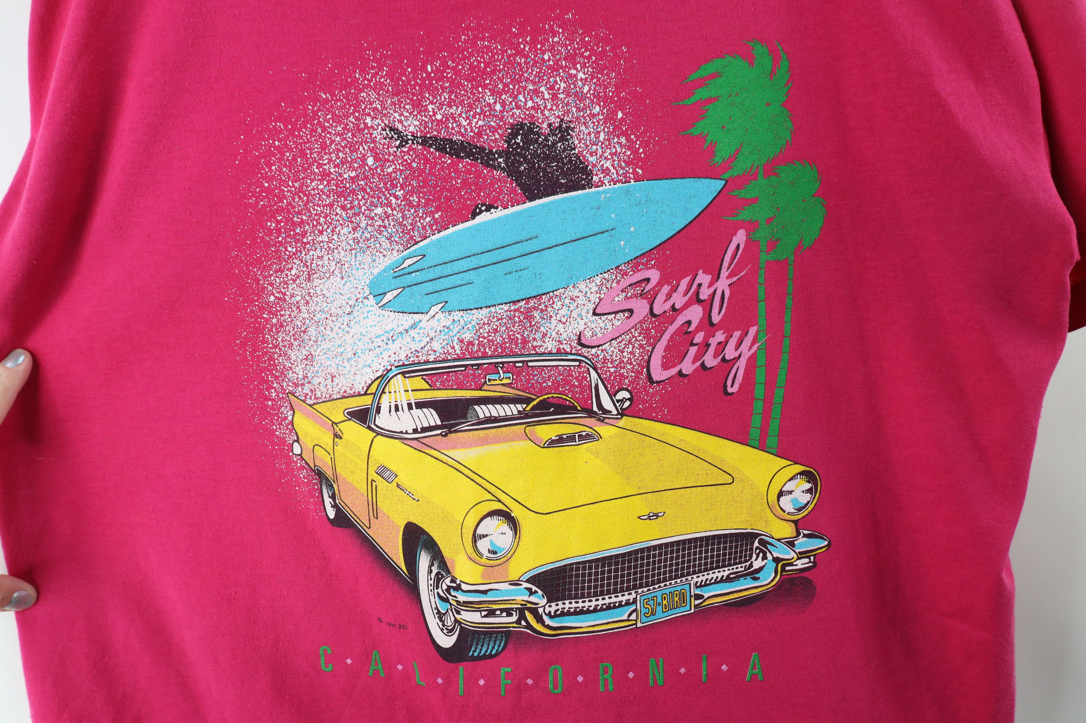 Vintage Vintage 90s Streetwear Out Surf City California T-Shirt USA Size US XL / EU 56 / 4 - 4 Thumbnail