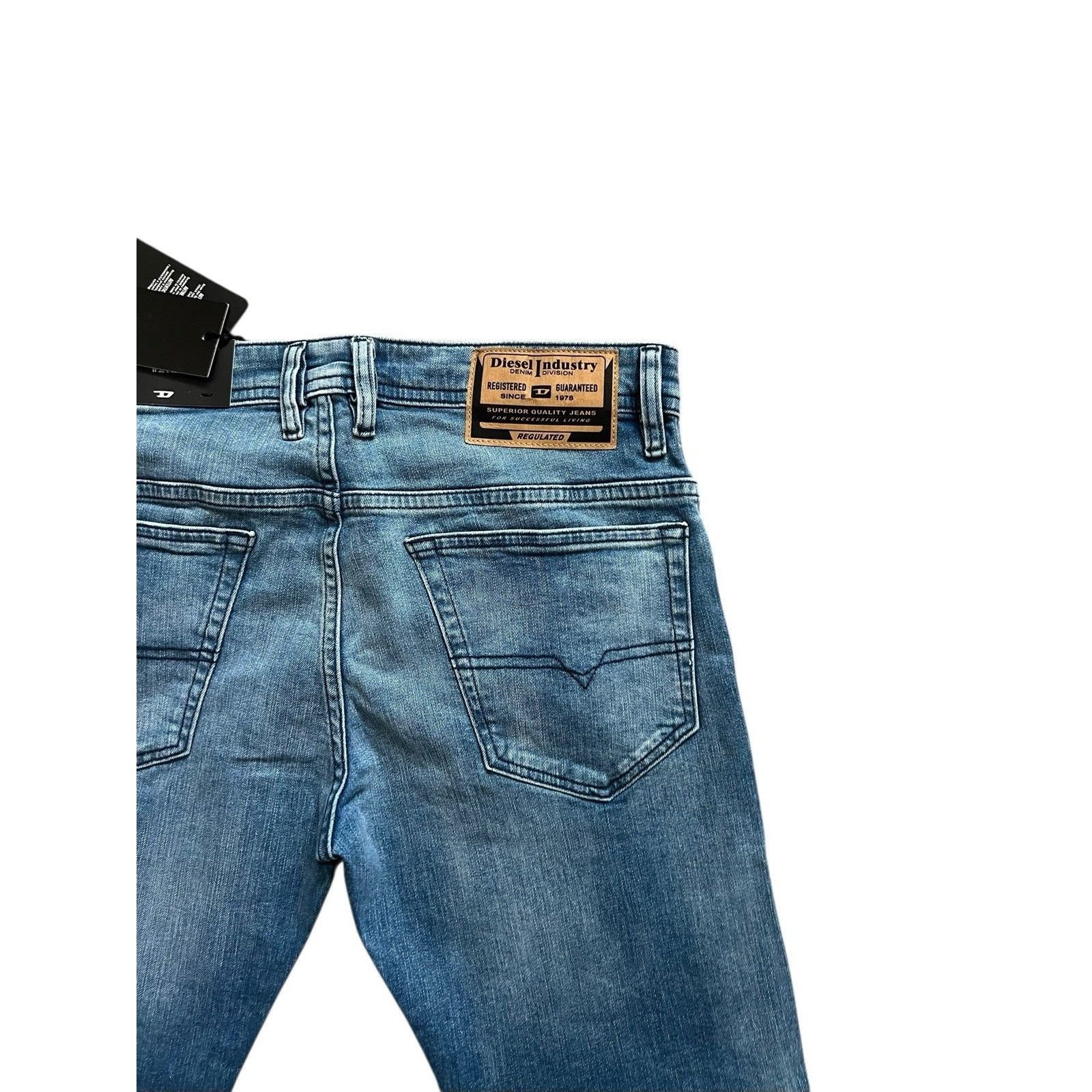 Diesel Diesel Mens Thommer Slim Fit Jeans RM066 Blue Size 34/32 Size US 34 / EU 50 - 5 Thumbnail