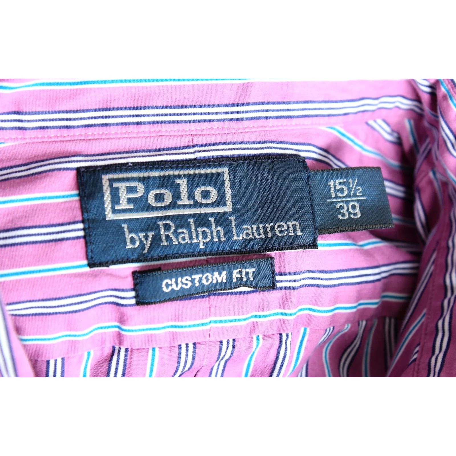 Polo Ralph Lauren POLO by RALPH LAUREN Custom Fit Shirt Men Size 15 ½ 39 Long Sleeve Striped VR0191 Size US M / EU 48-50 / 2 - 6 Thumbnail