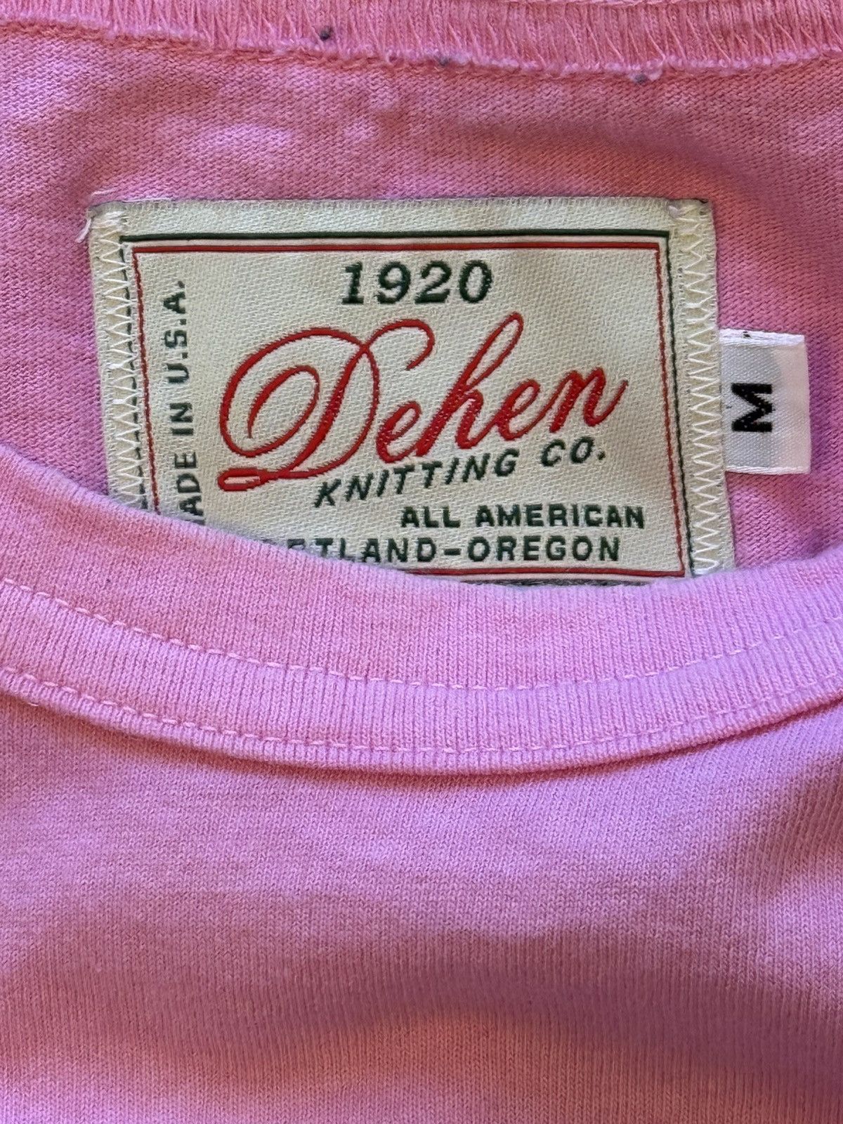 Dehen 1920 Dehen Tshirt Dyed Pink Size US M / EU 48-50 / 2 - 2 Thumbnail