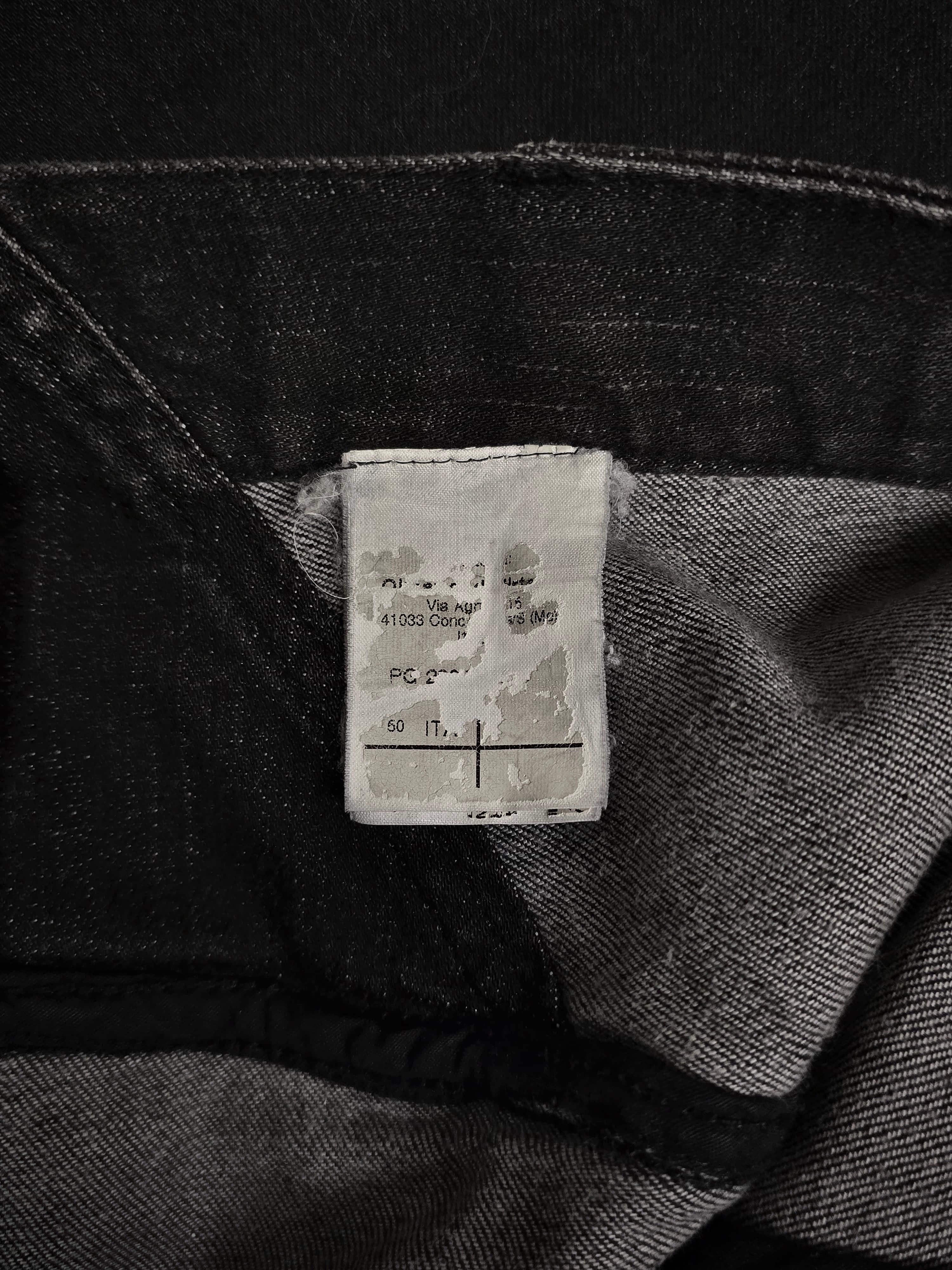 Gareth Pugh Gareth Pugh Charcoal Grey Back Frayed Skirt Layered Denim Size US 30 / EU 46 - 6 Thumbnail