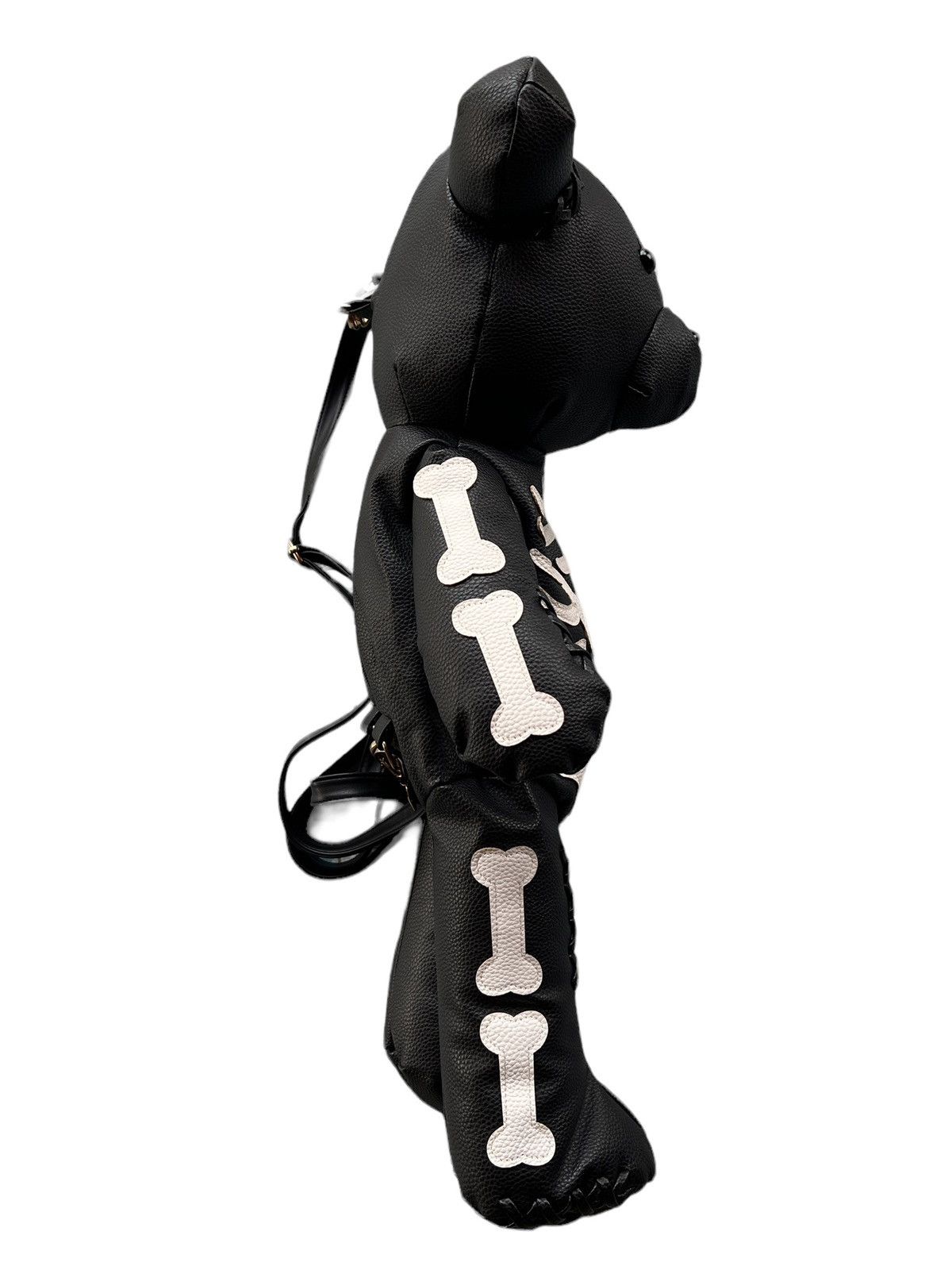 Japanese Brand Goth Skull Bear Faux Leather Backpack Size ONE SIZE - 8 Thumbnail